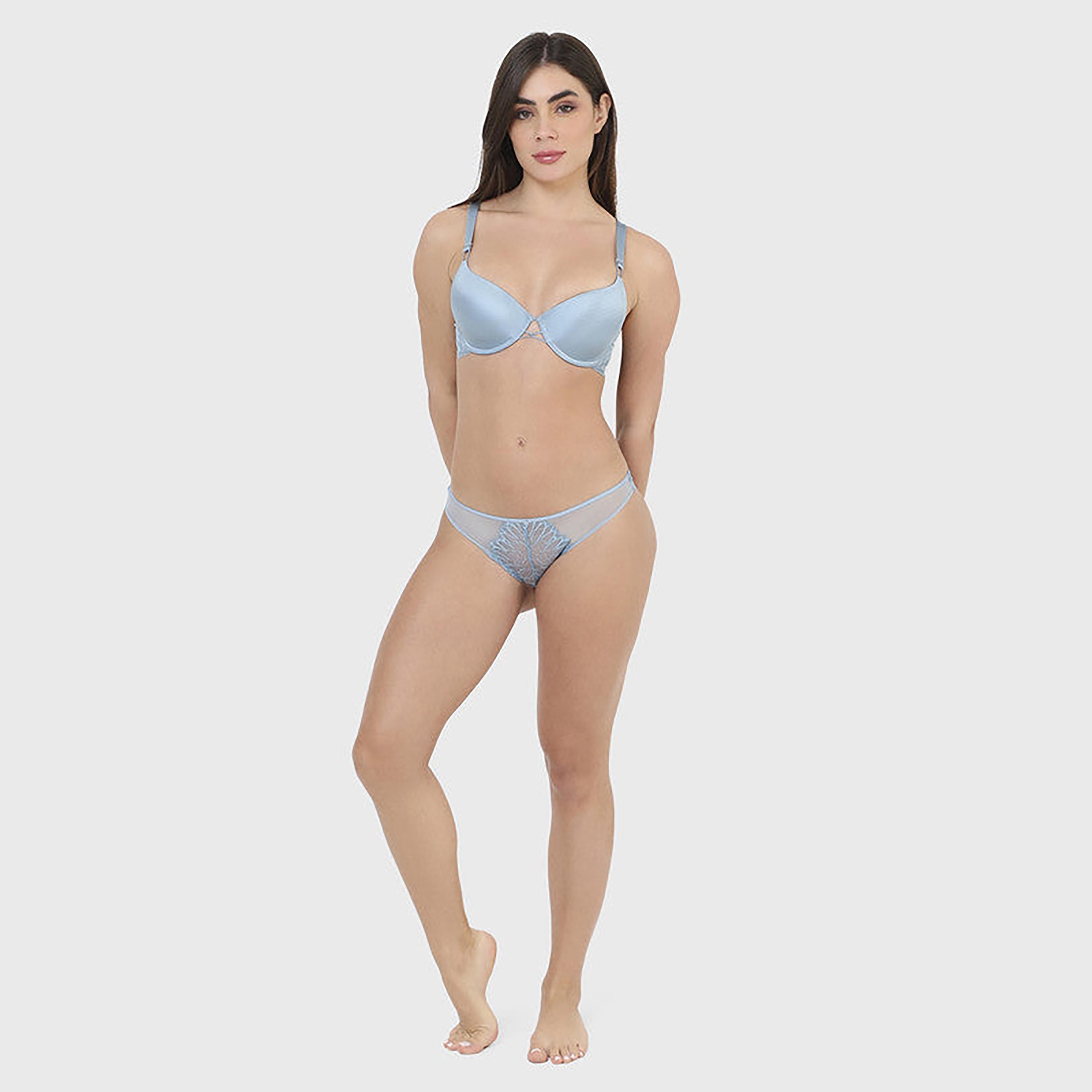 La Senza Low Coverage Blue Women's Cheeky Briefs-women-clothing-lingerie-panties-image-5