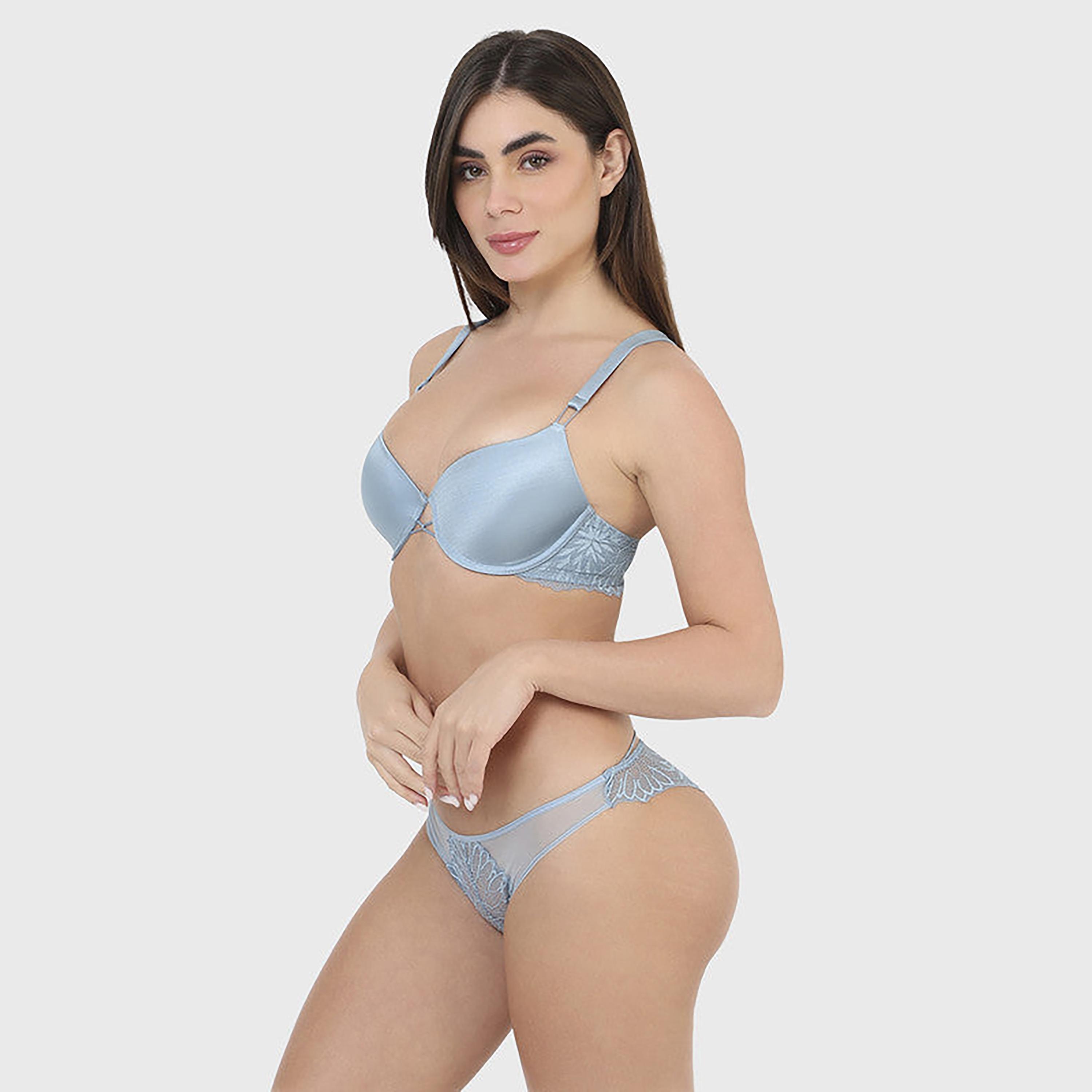 La Senza Low Coverage Blue Women's Cheeky Briefs-women-clothing-lingerie-panties-image-6