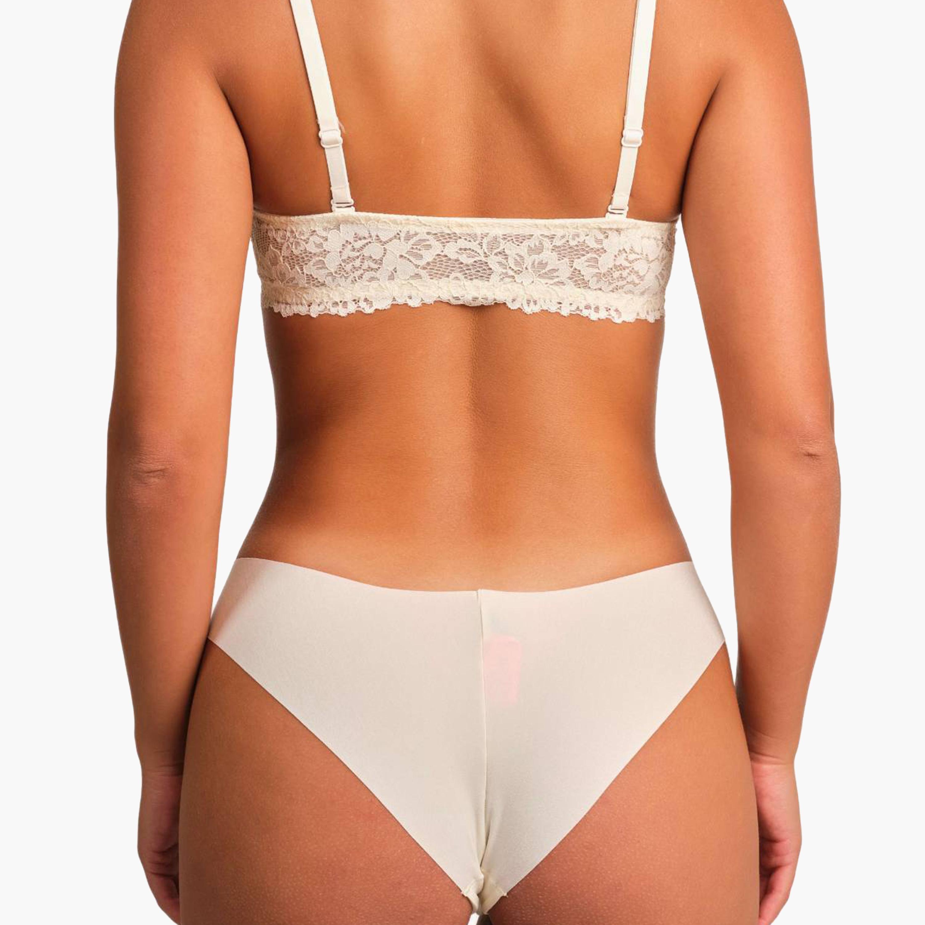 سراويل داخلية نسائية تشيكي بدون خياطة باللون الأبيض بتغطية منخفضة من لا سنزا-women-clothing-lingerie-panties-image-3