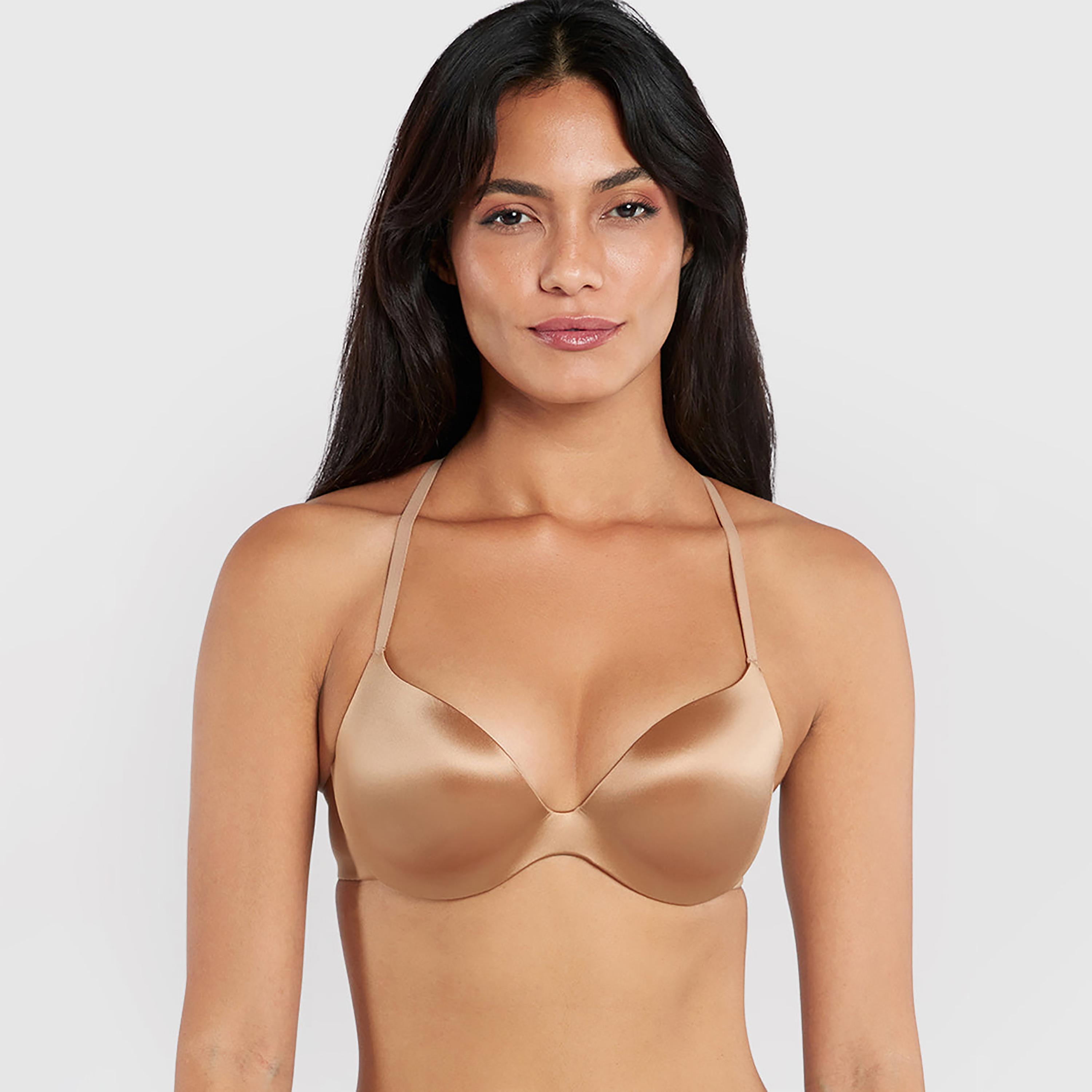 La Senza Micro Wired Medium Support Padded Women's Plunge Bra-women-clothing-lingerie-bras-image-1
