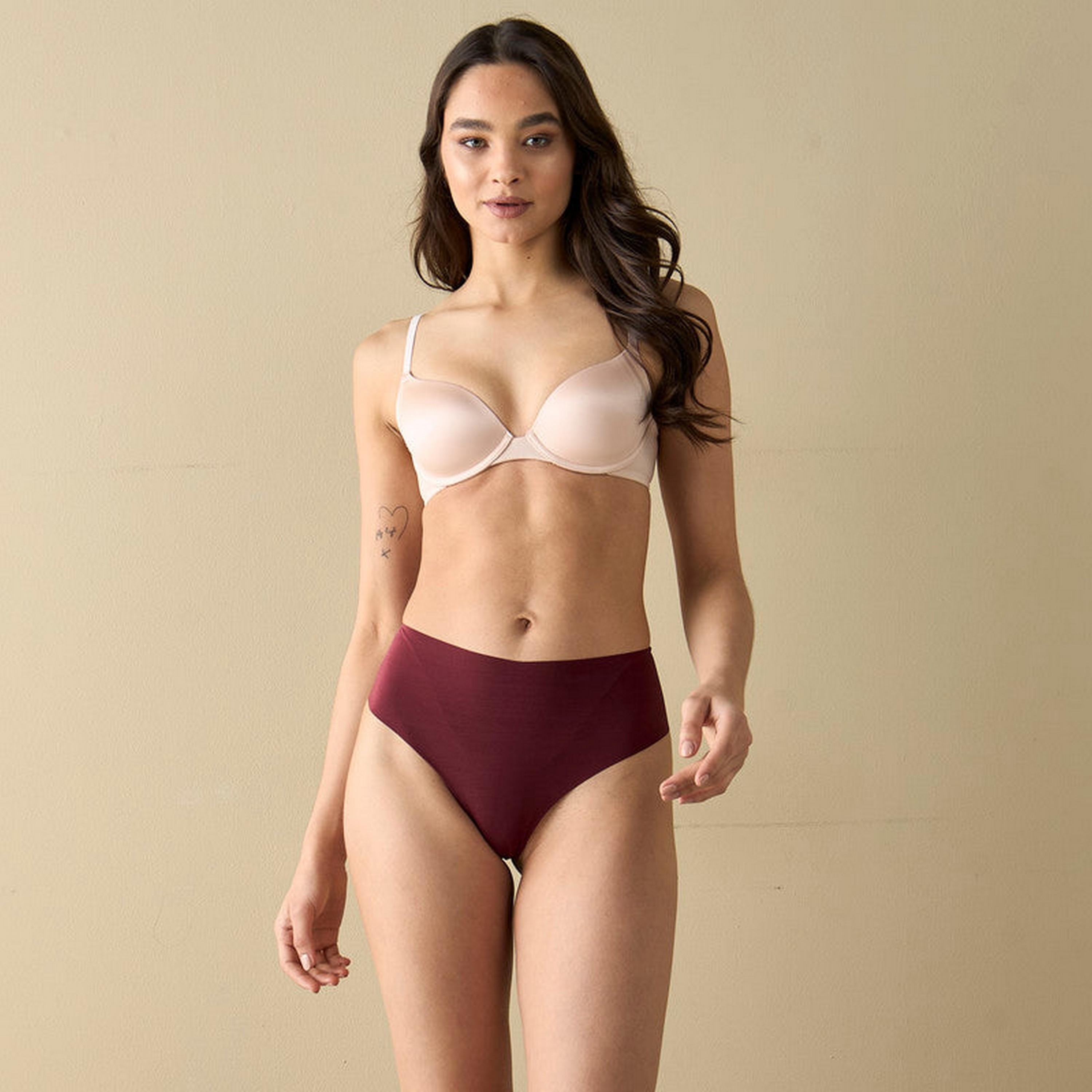 La Senza Obvious Light Padding Non-Wired Pink Women's Demi Bra-women-clothing-lingerie-bras-image-3