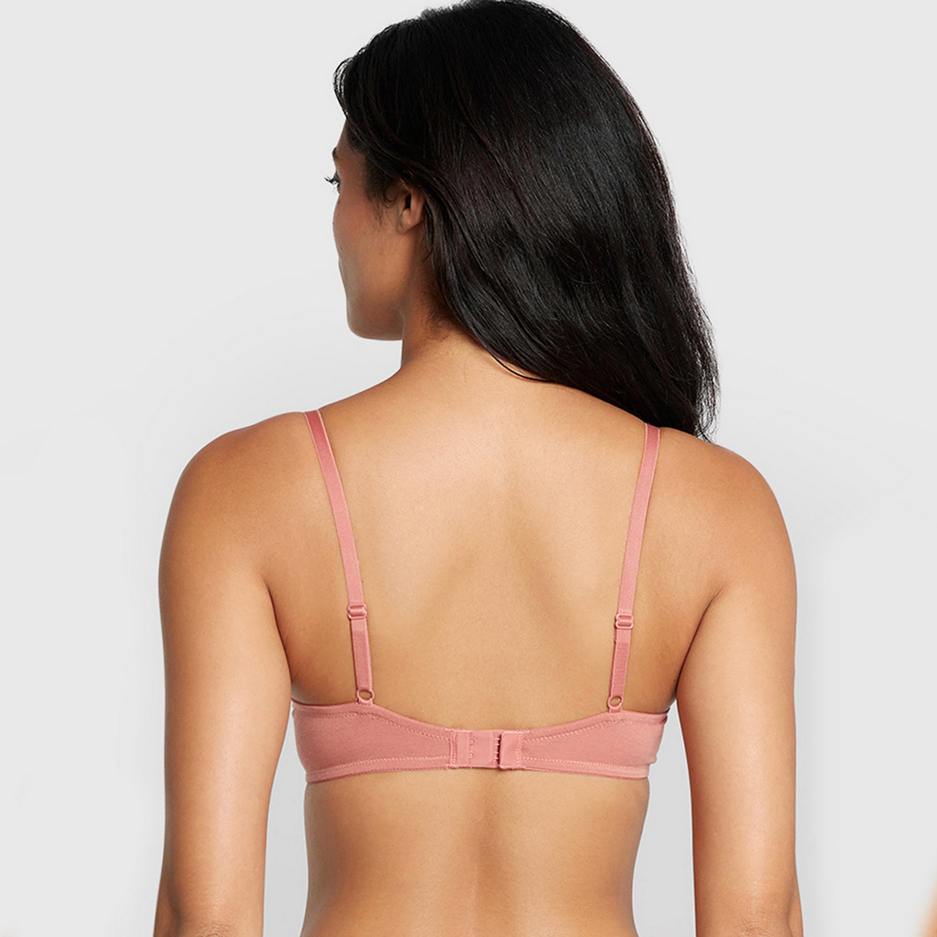 La Senza Trendy Push-Up Cotton Wired Medium Support Padded Women's Plunge Bra-women-clothing-lingerie-bras-image-4