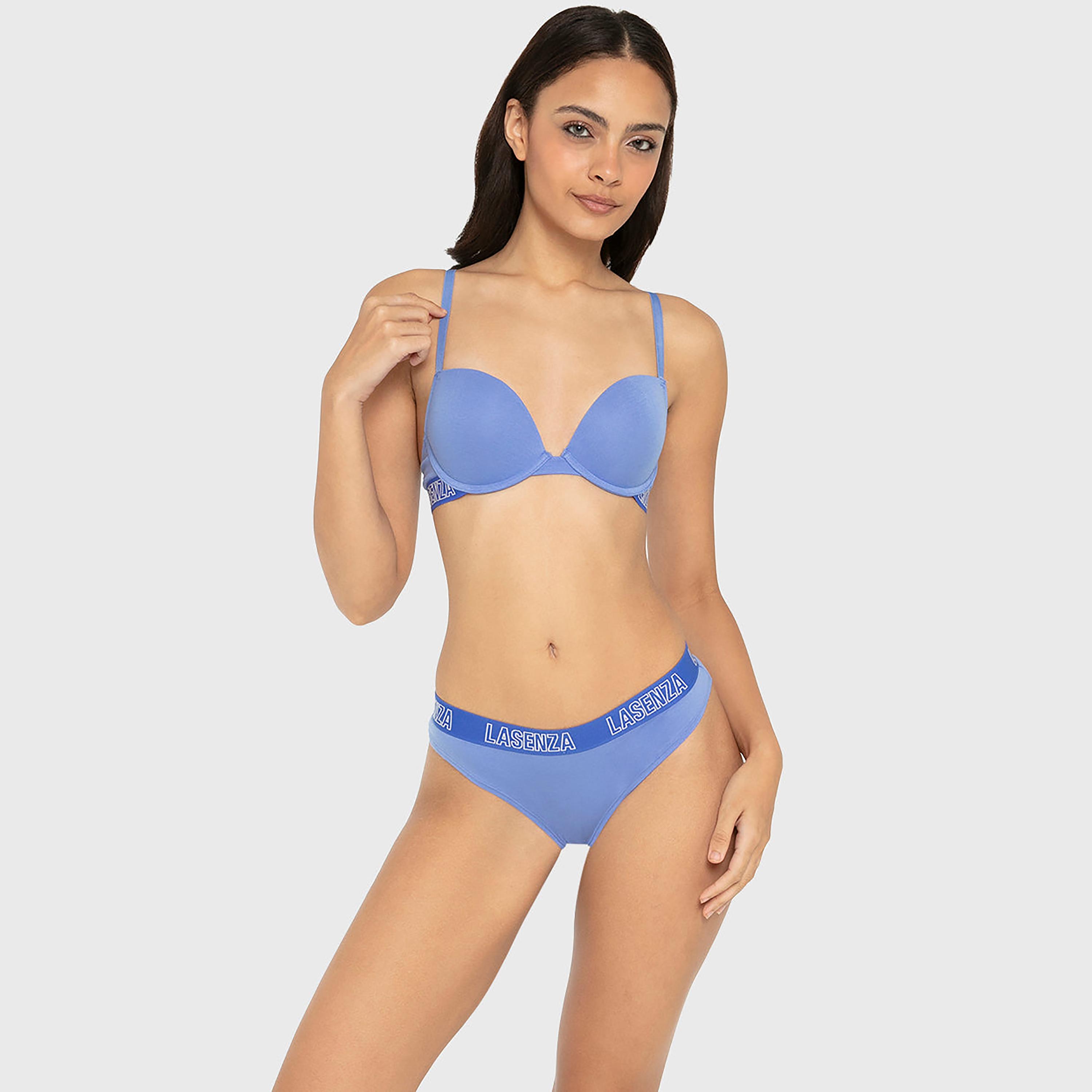 حمالة صدر نسائية "بوش أب" مبطنة بسلك ودعم متوسط "تريند ريمكس" - فحمى من لا سنزا-women-clothing-lingerie-bras-image-22