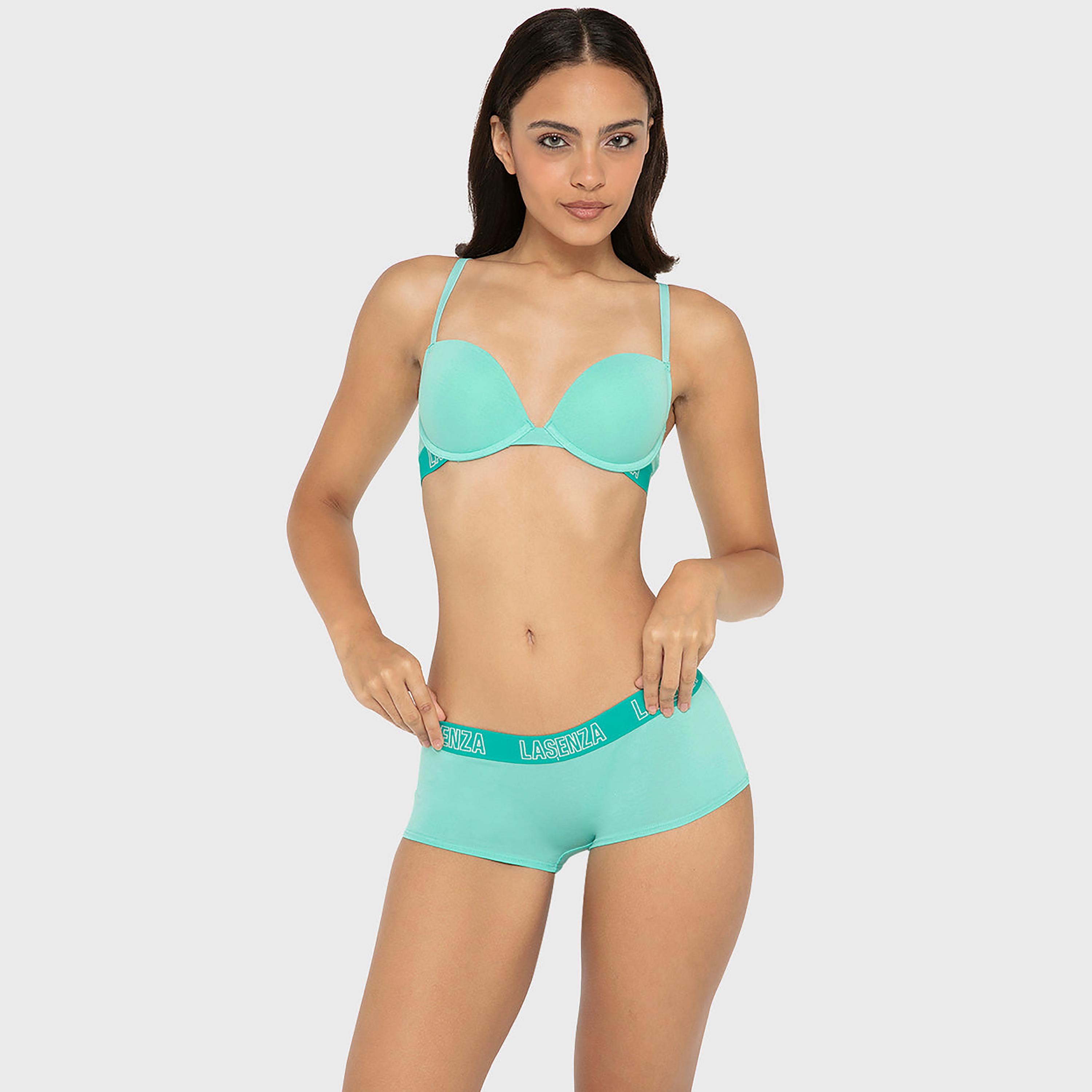 حمالة صدر نسائية "بوش أب" مبطنة بسلك ودعم متوسط "تريند ريمكس" - فحمى من لا سنزا-women-clothing-lingerie-bras-image-26