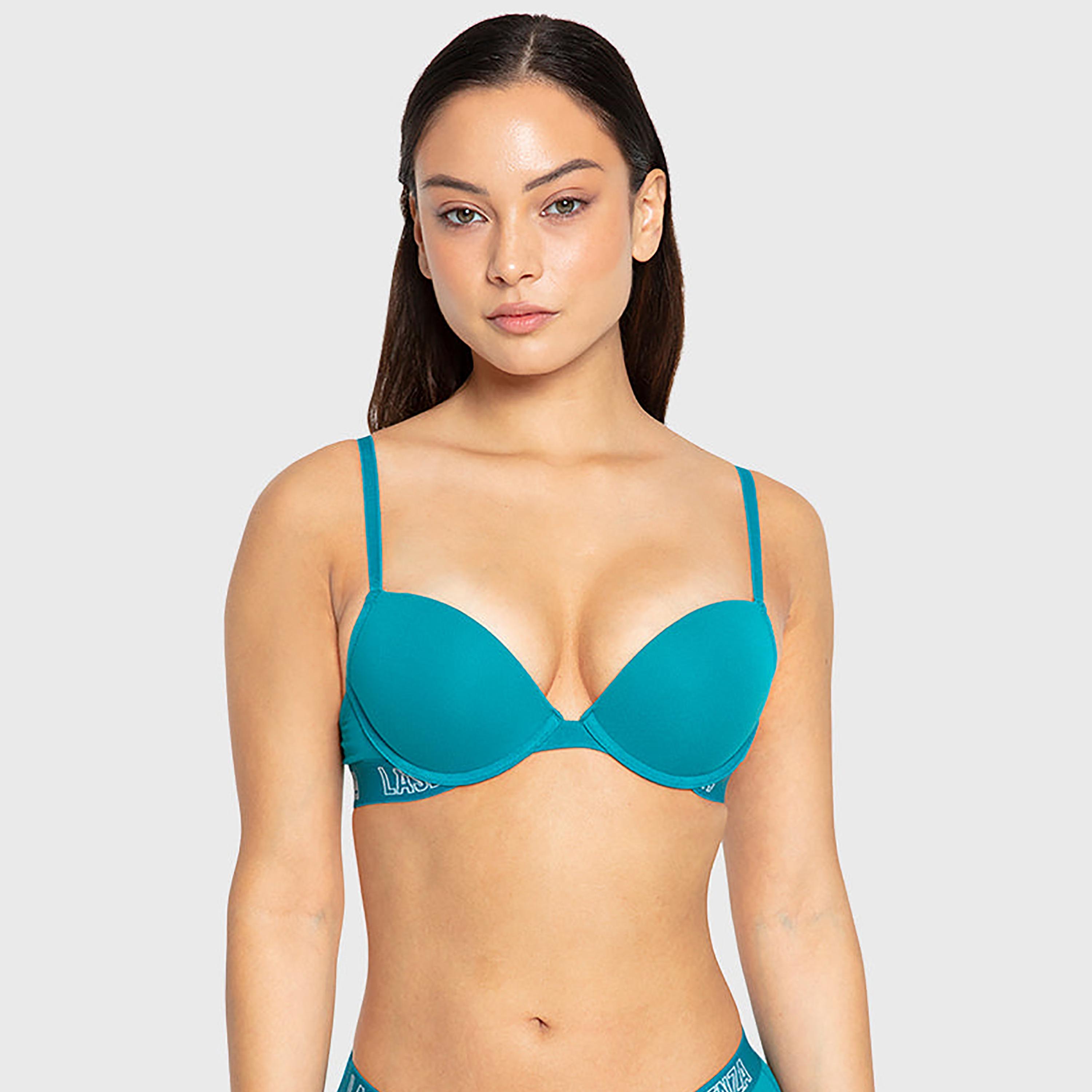 حمالة صدر نسائية "بوش أب" مبطنة بسلك ودعم متوسط "تريند ريمكس" - فحمى من لا سنزا-women-clothing-lingerie-bras-image-9