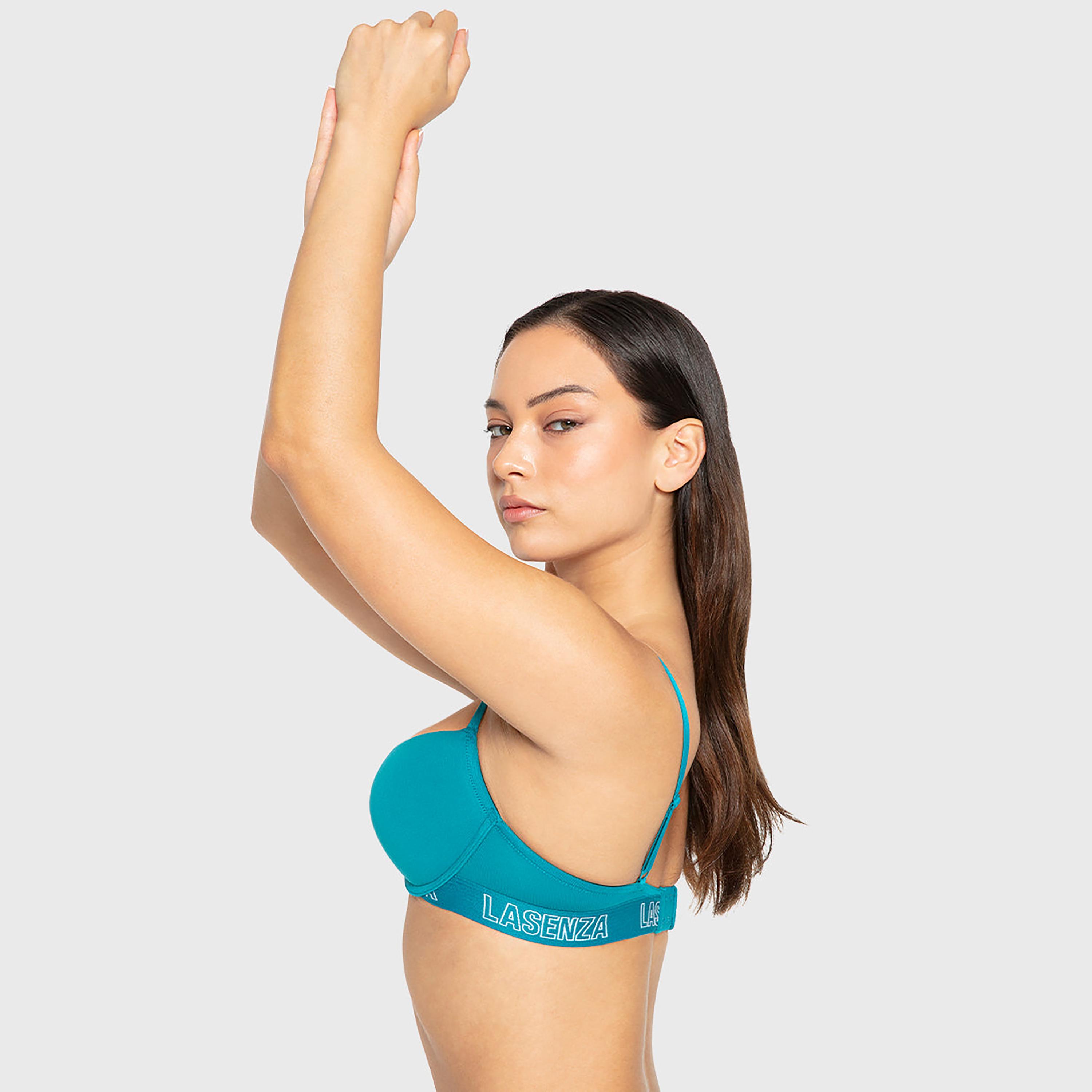 حمالة صدر نسائية "بوش أب" مبطنة بسلك ودعم متوسط "تريند ريمكس" - فحمى من لا سنزا-women-clothing-lingerie-bras-image-12