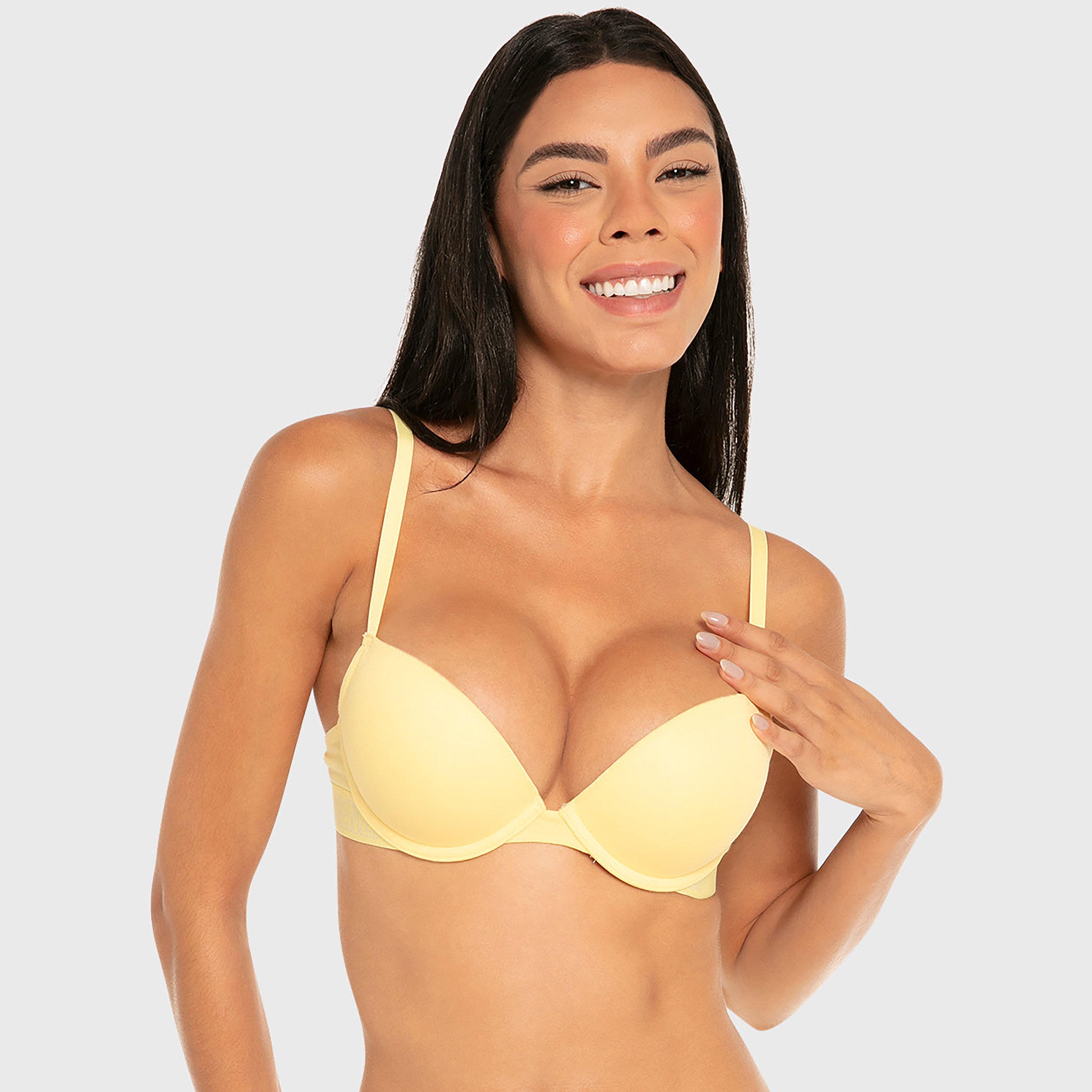 La Senza Trend Remix Charcoal Wired Medium Support Padded Women's Push-Up Bra-women-clothing-lingerie-bras-image-1