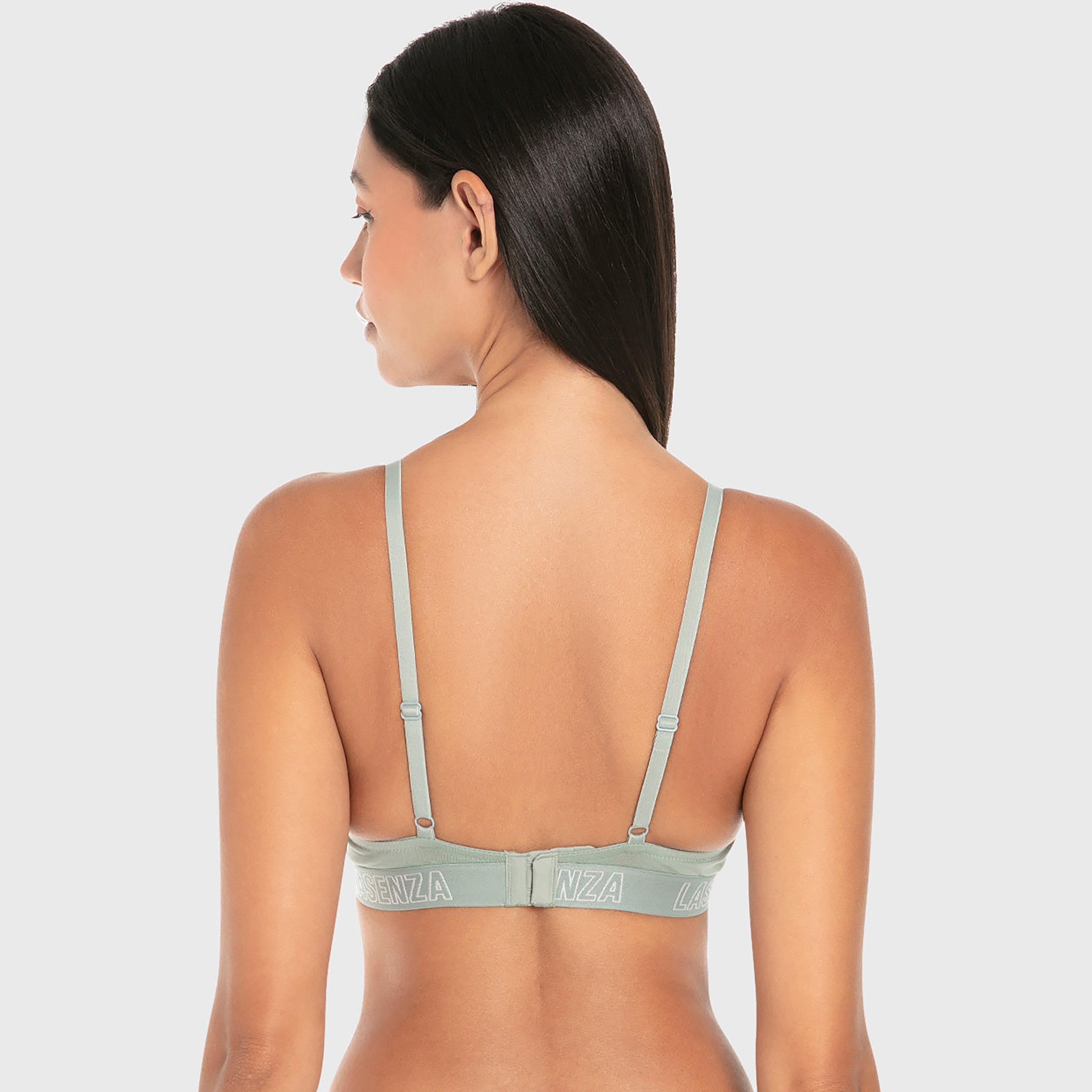 La Senza Trend Remix Charcoal Wired Medium Support Padded Women's Push-Up Bra-women-clothing-lingerie-bras-image-4