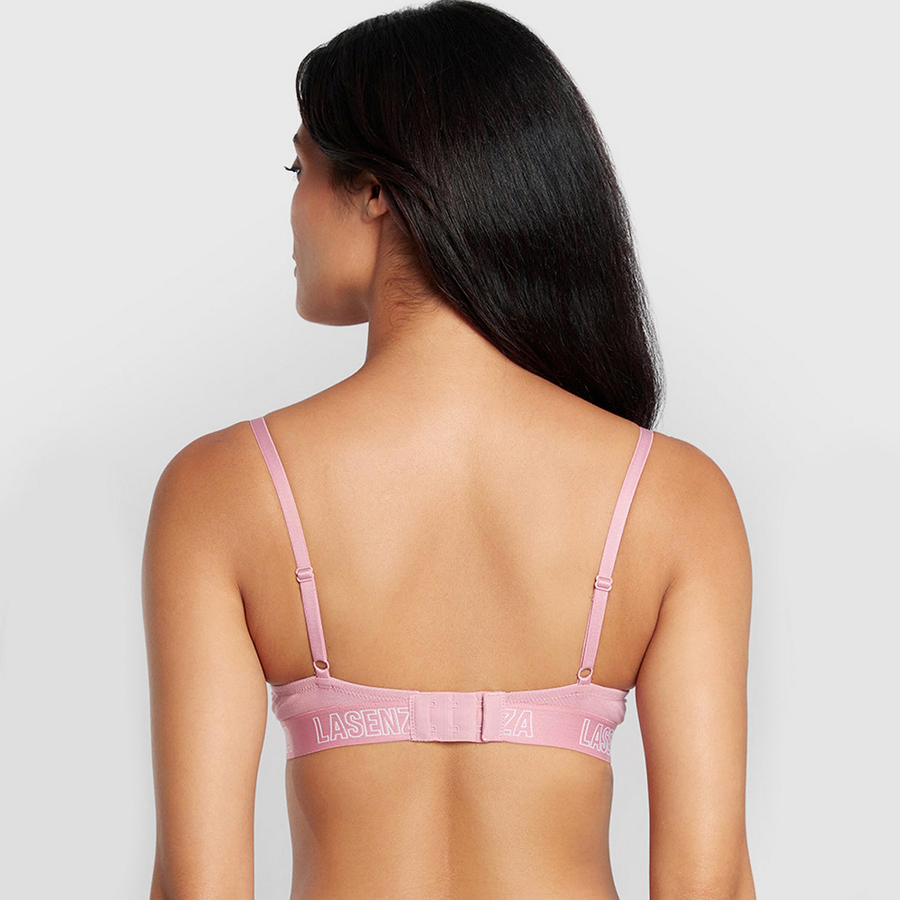 حمالة صدر نسائية بوش أب بأسلاك وداعمة متوسطة ومبطنة، قطن ريمكس من لا سنزا-women-clothing-lingerie-bras-image-8