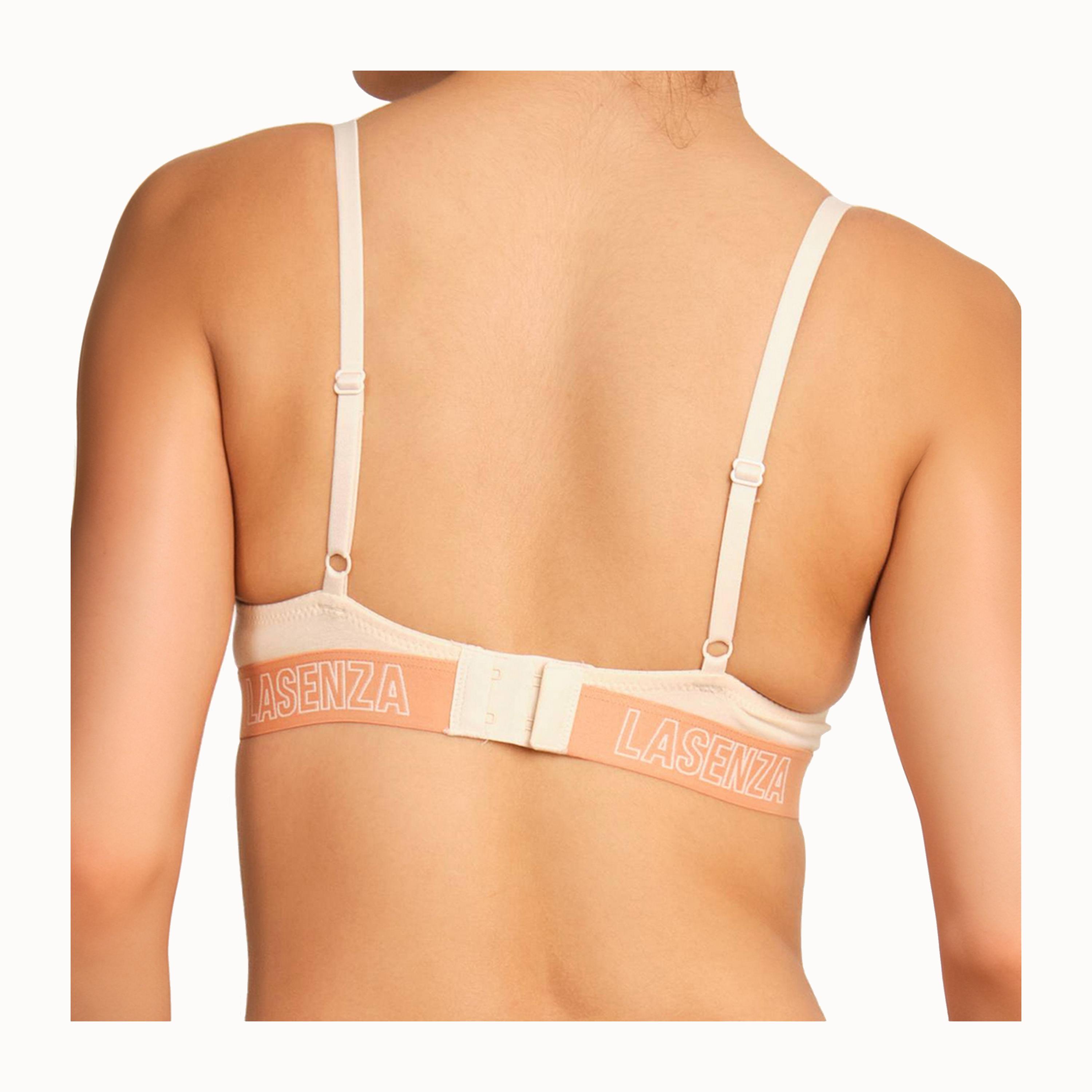 حمالة صدر غاطسة بوش أب سلكية بدعم متوسط ومبطنة للنساء تريندي من لا سينزا-women-clothing-lingerie-bras-image-3