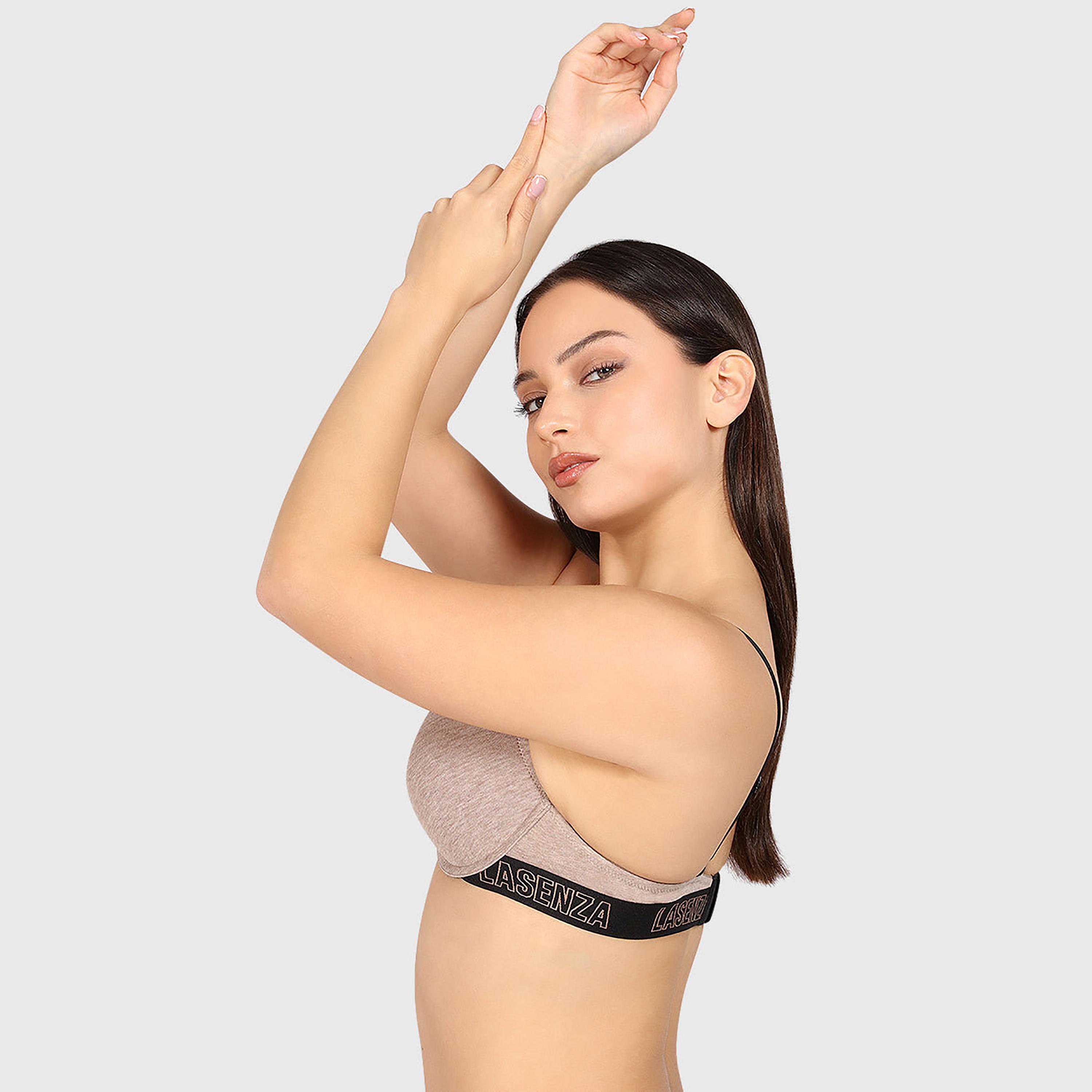 حمالة صدر نسائية "بوش أب" مبطنة بسلك ودعم متوسط "تريند ريمكس" من لا سنزا-women-clothing-lingerie-bras-image-6
