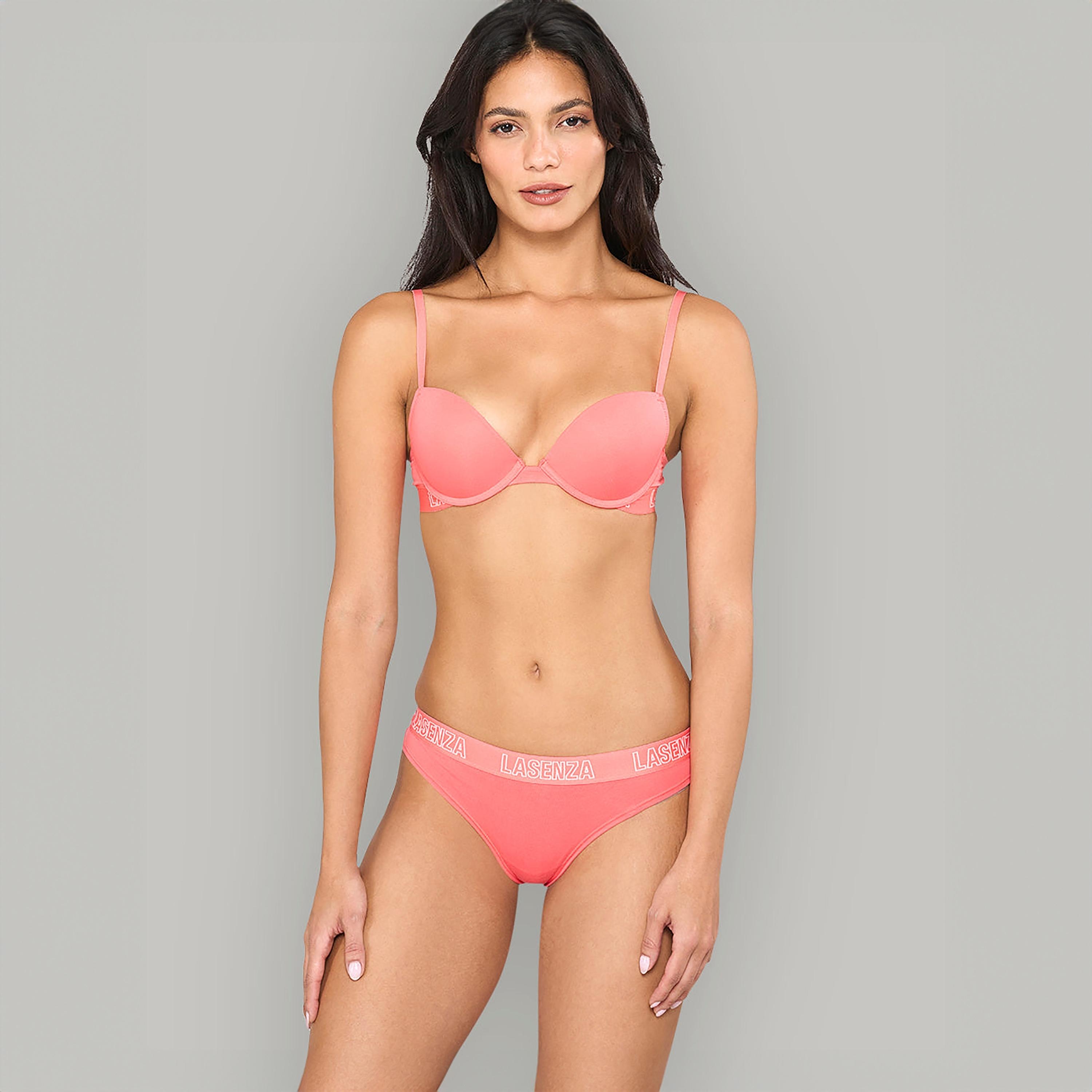 سروال داخلي نسائي ثونغ بشعار بتغطية منخفضة من لا سينزا-women-clothing-lingerie-panties-image-14