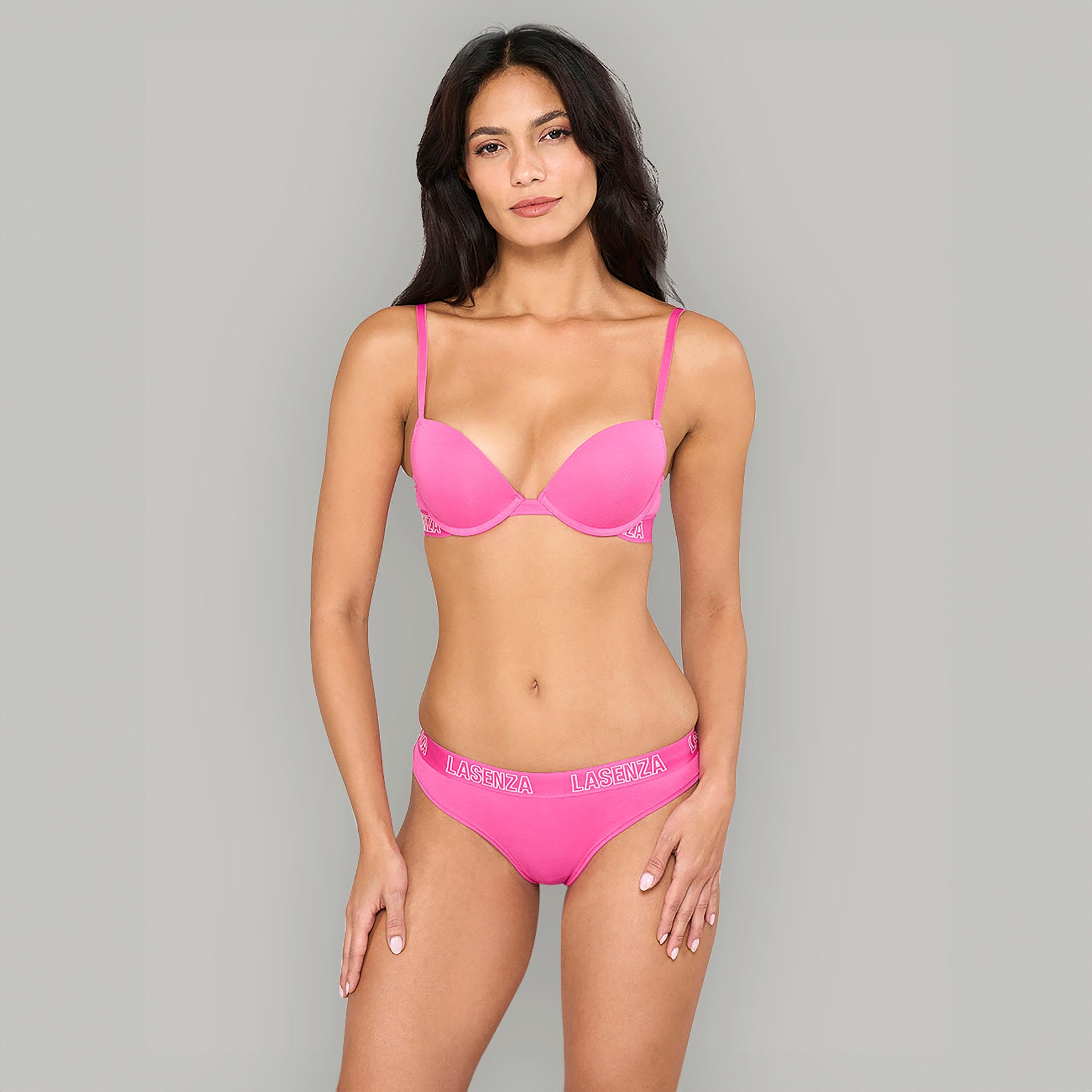 سروال داخلي نسائي ثونغ بشعار بتغطية منخفضة من لا سينزا-women-clothing-lingerie-panties-image-6
