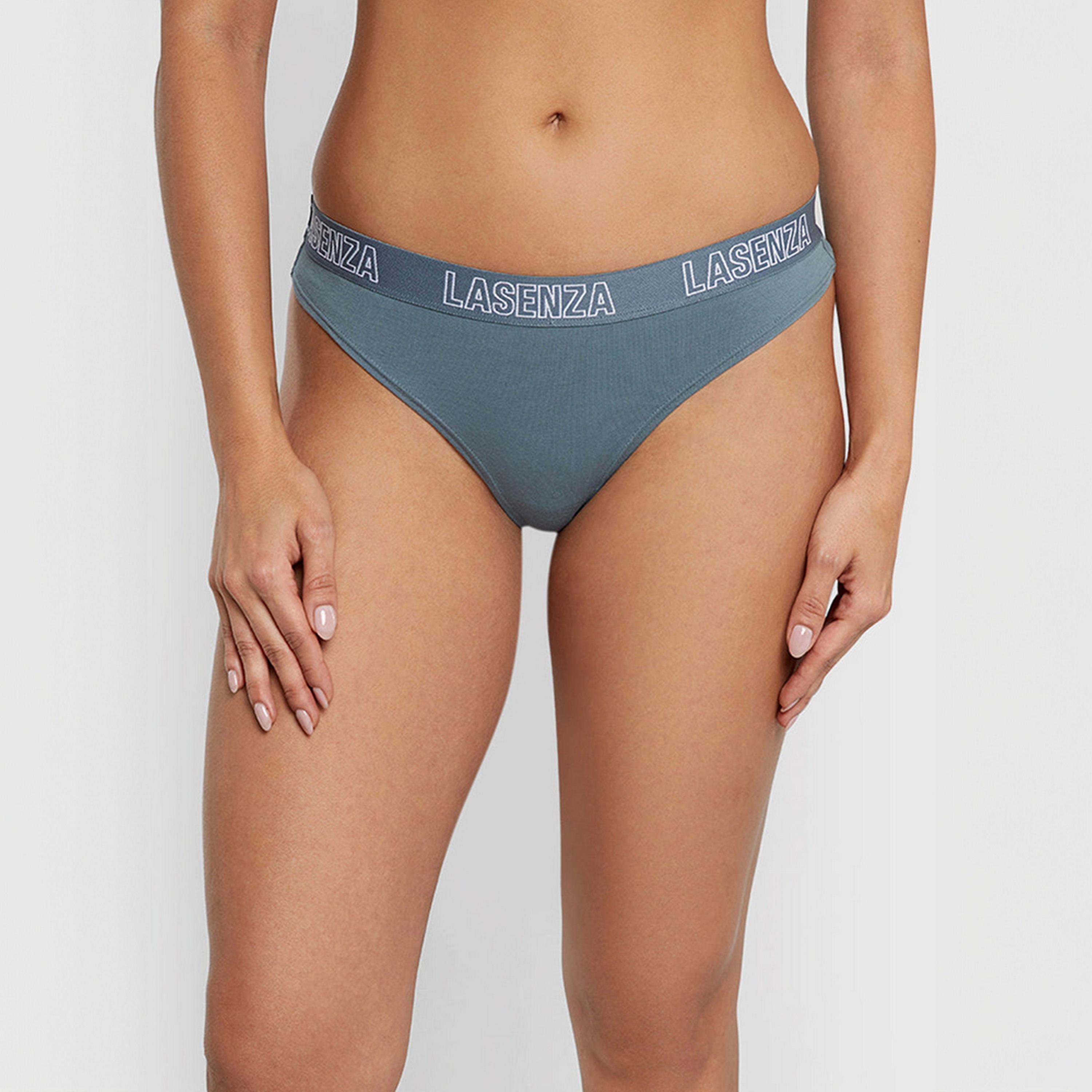 ثونغ نسائي قطن عصري بتغطية منخفضة من لا سنزا-women-clothing-lingerie-panties-image-3