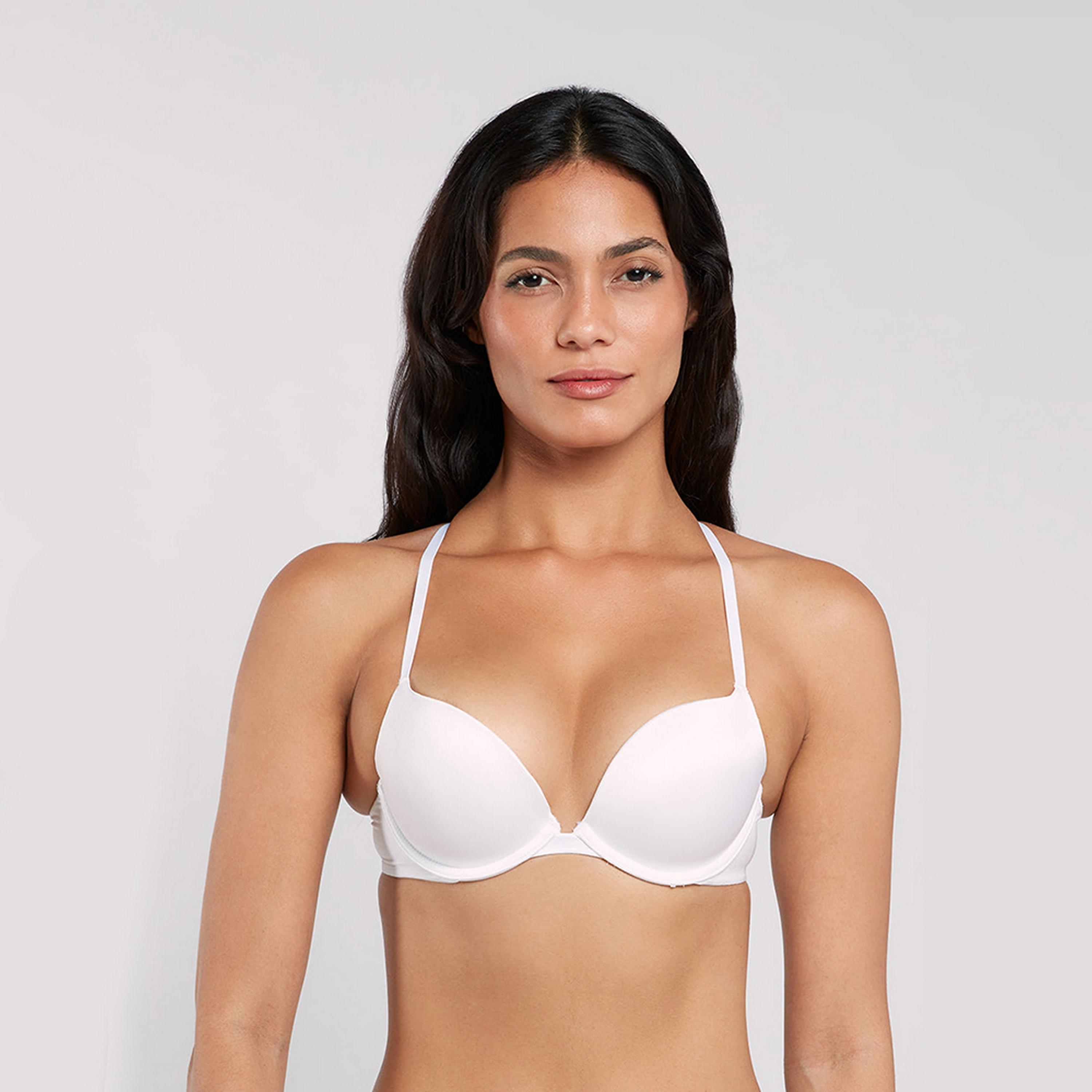 La Senza Sexy Wired High Support Padded Women's Plunge Bra-women-clothing-lingerie-bras-image-1