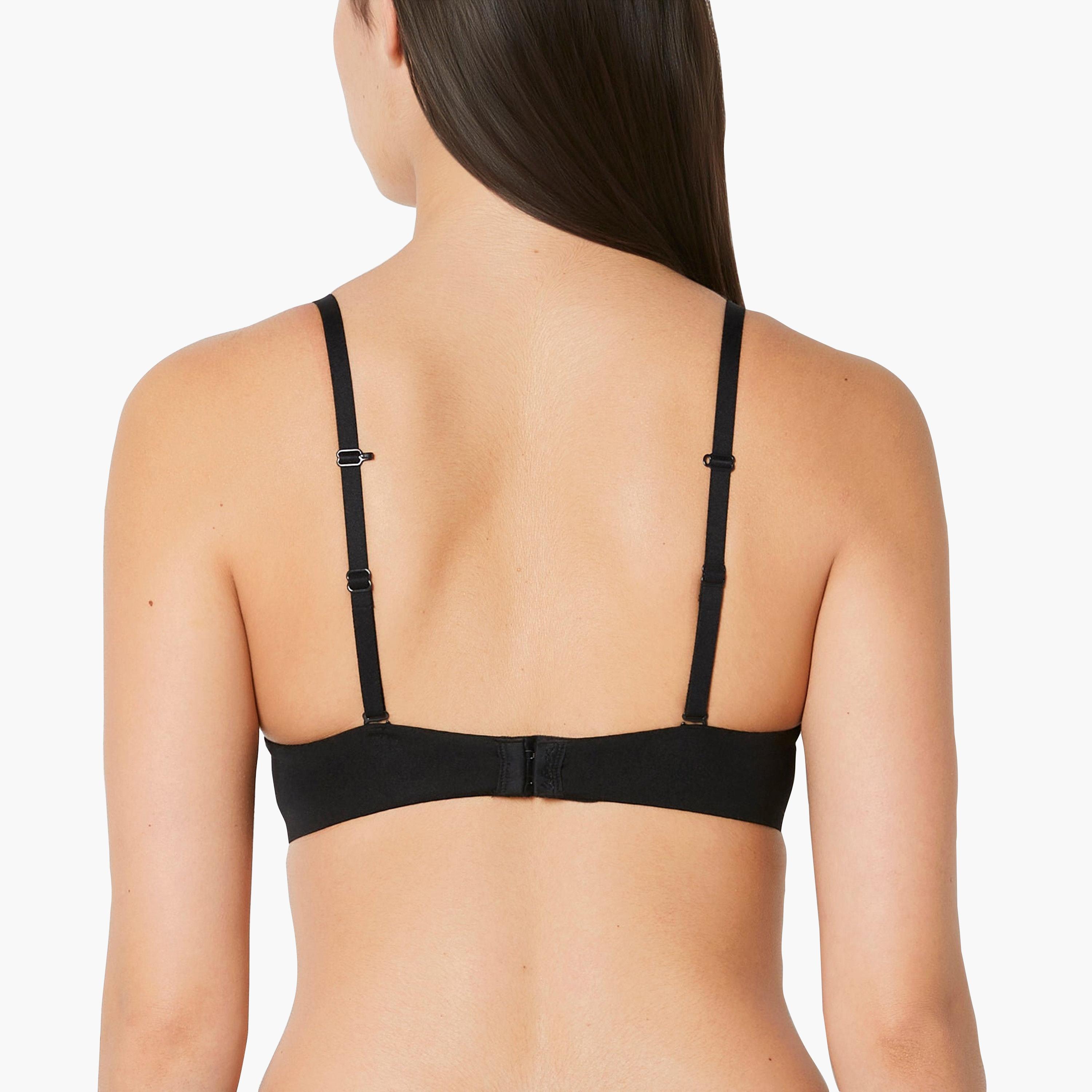 حمالة صدر نسائية بوش أب بسلك وحشوة ودعم عالي - أسود من لا سينزا-women-clothing-lingerie-bras-image-4