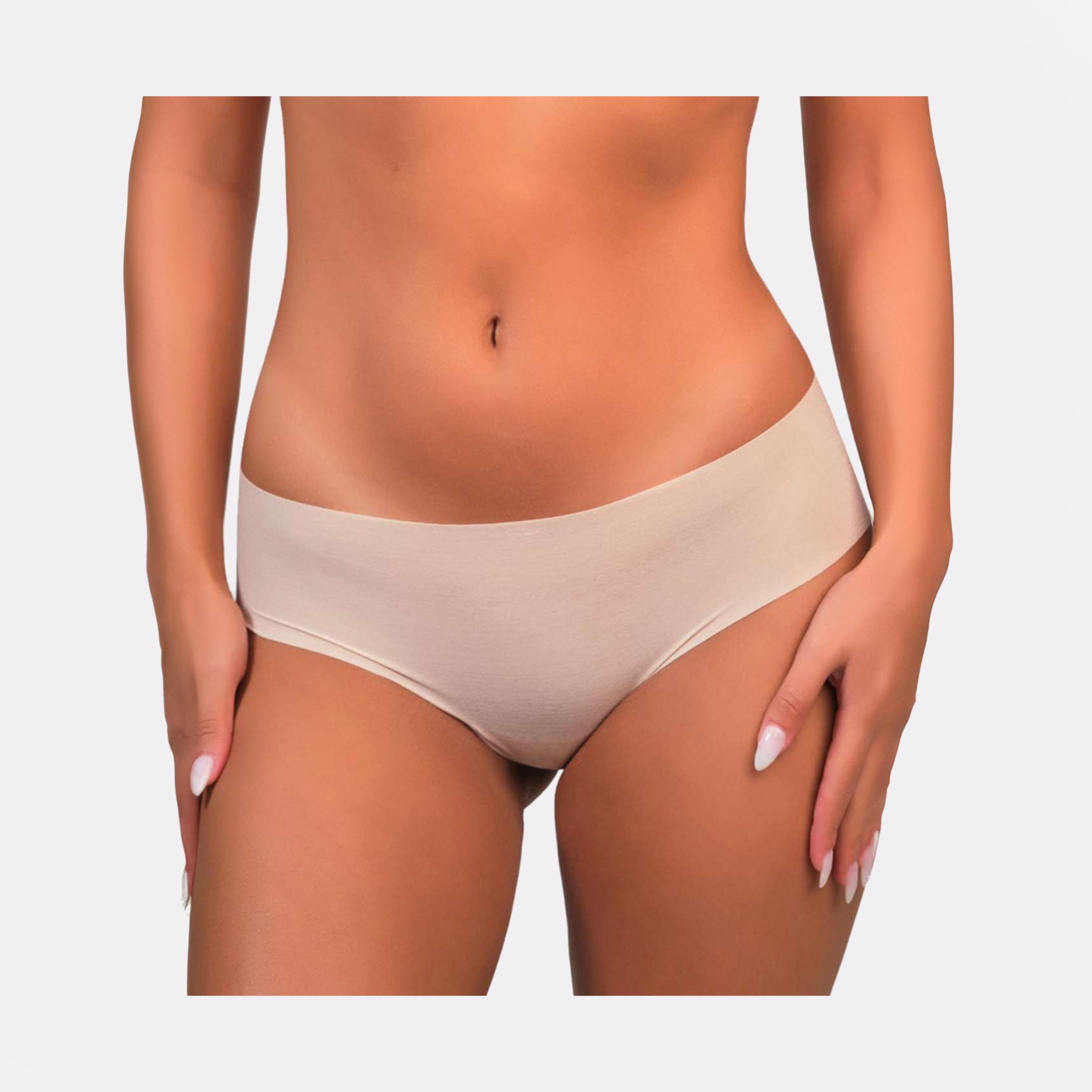 La Senza Seamless Nude Medium Coverage Women's Cheeky Panty-women-clothing-lingerie-panties-image-1