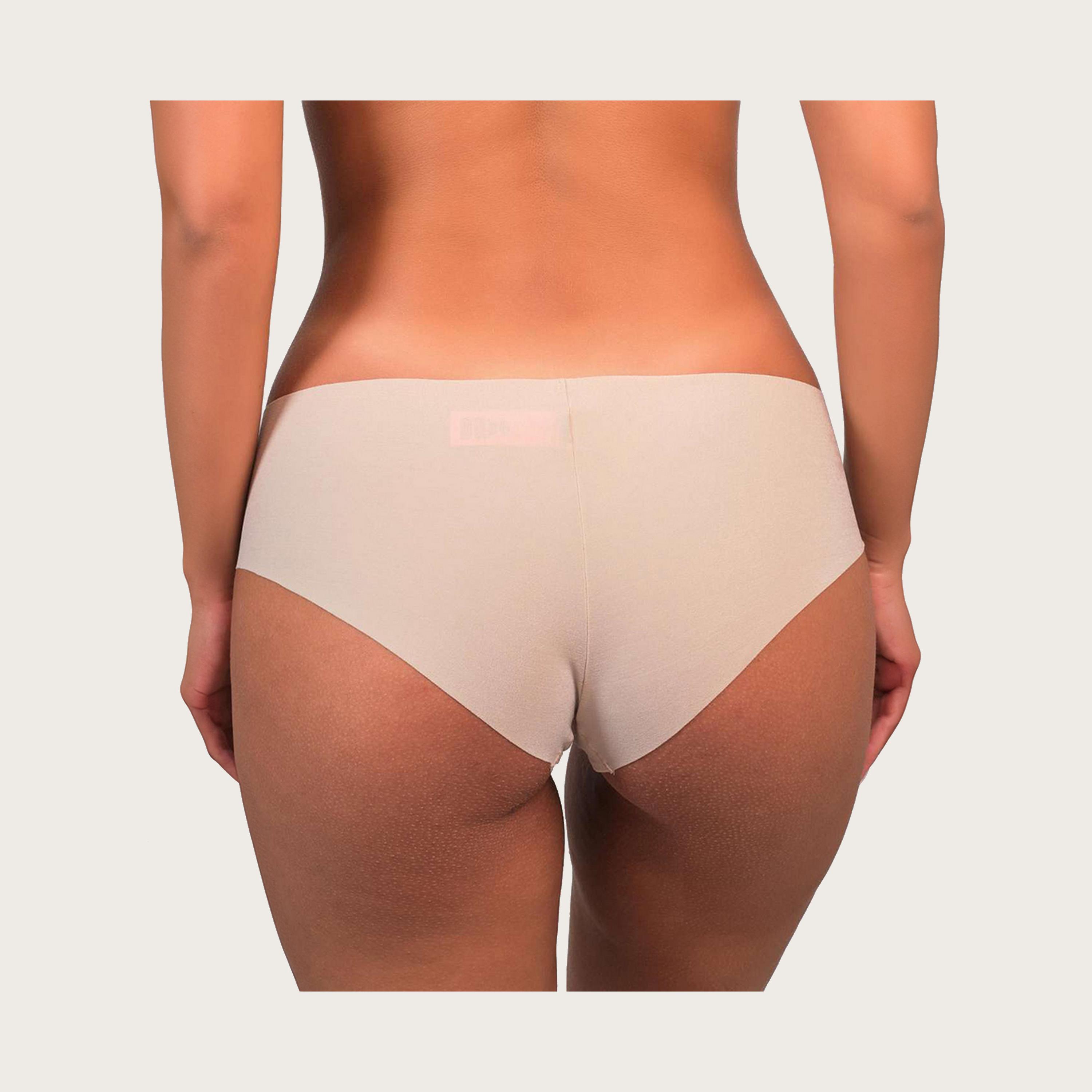 La Senza Seamless Nude Medium Coverage Women's Cheeky Panty-women-clothing-lingerie-panties-image-3