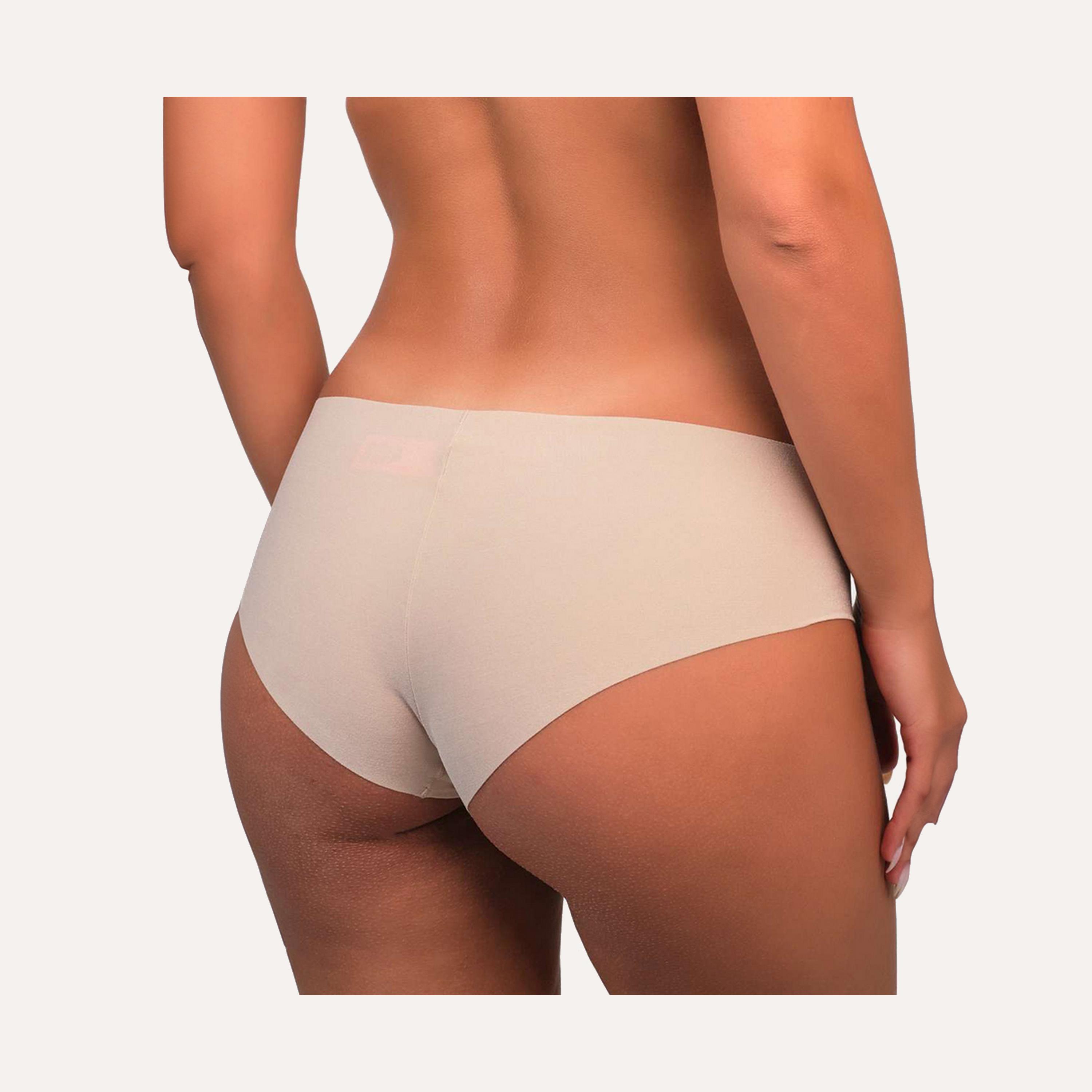 La Senza Seamless Nude Medium Coverage Women's Cheeky Panty-women-clothing-lingerie-panties-image-4