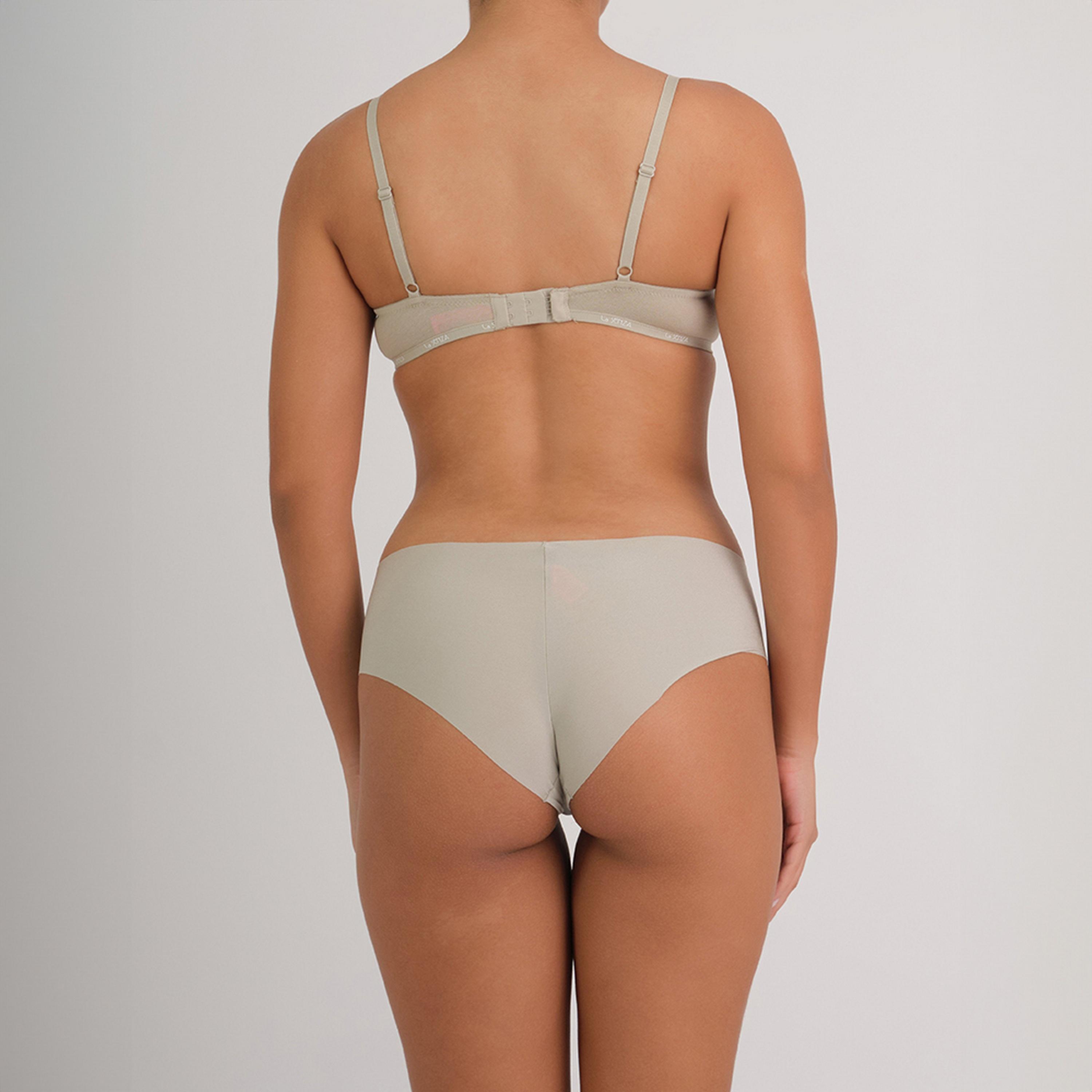 سروال داخلي هيبستر مايكرو بلون بيج بتغطية كاملة للنساء سيملس من لا سينزا-women-clothing-lingerie-panties-image-4
