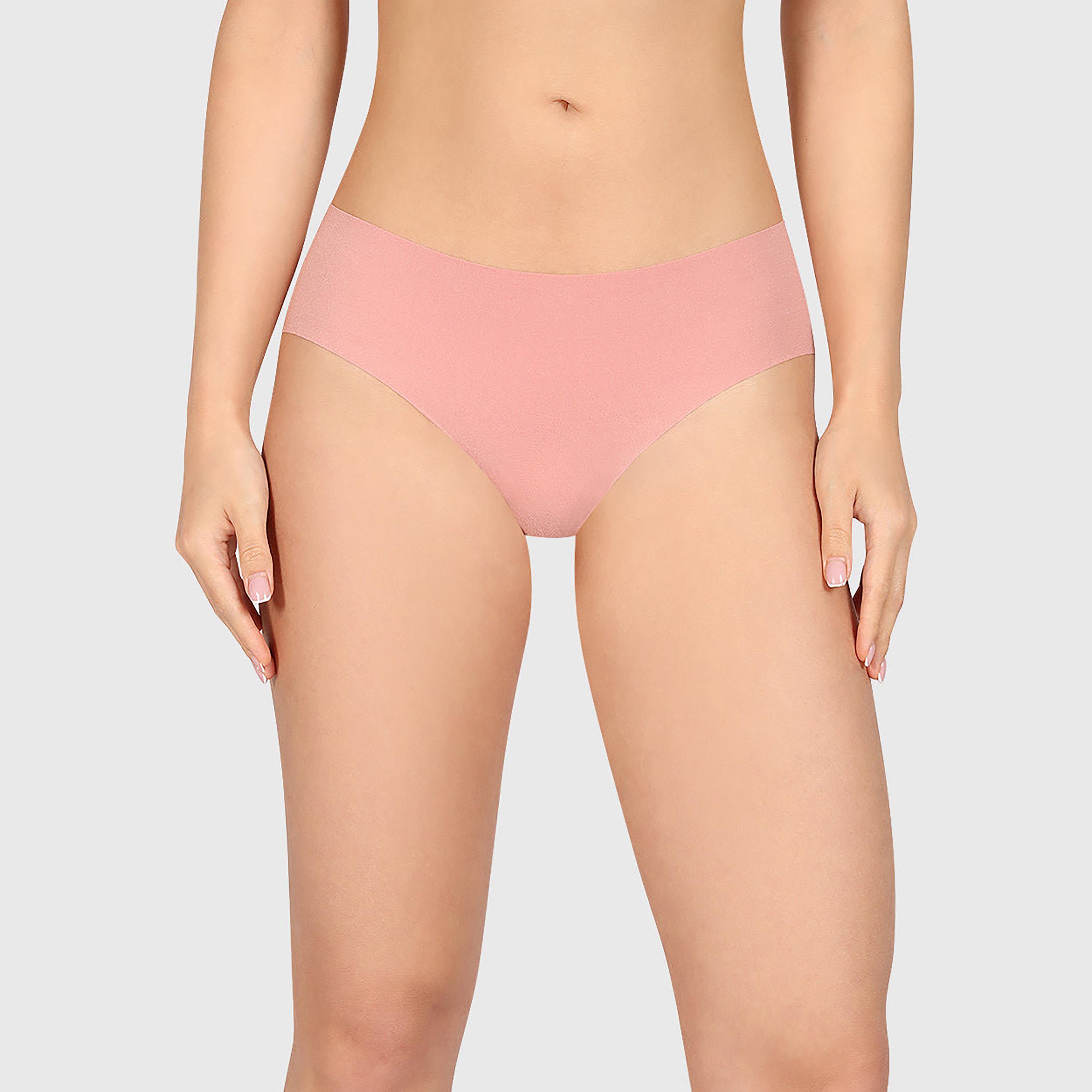 La Senza No Show Light Pink Micro Medium Coverage Women's Cheeky Panties-women-clothing-lingerie-panties-image-10
