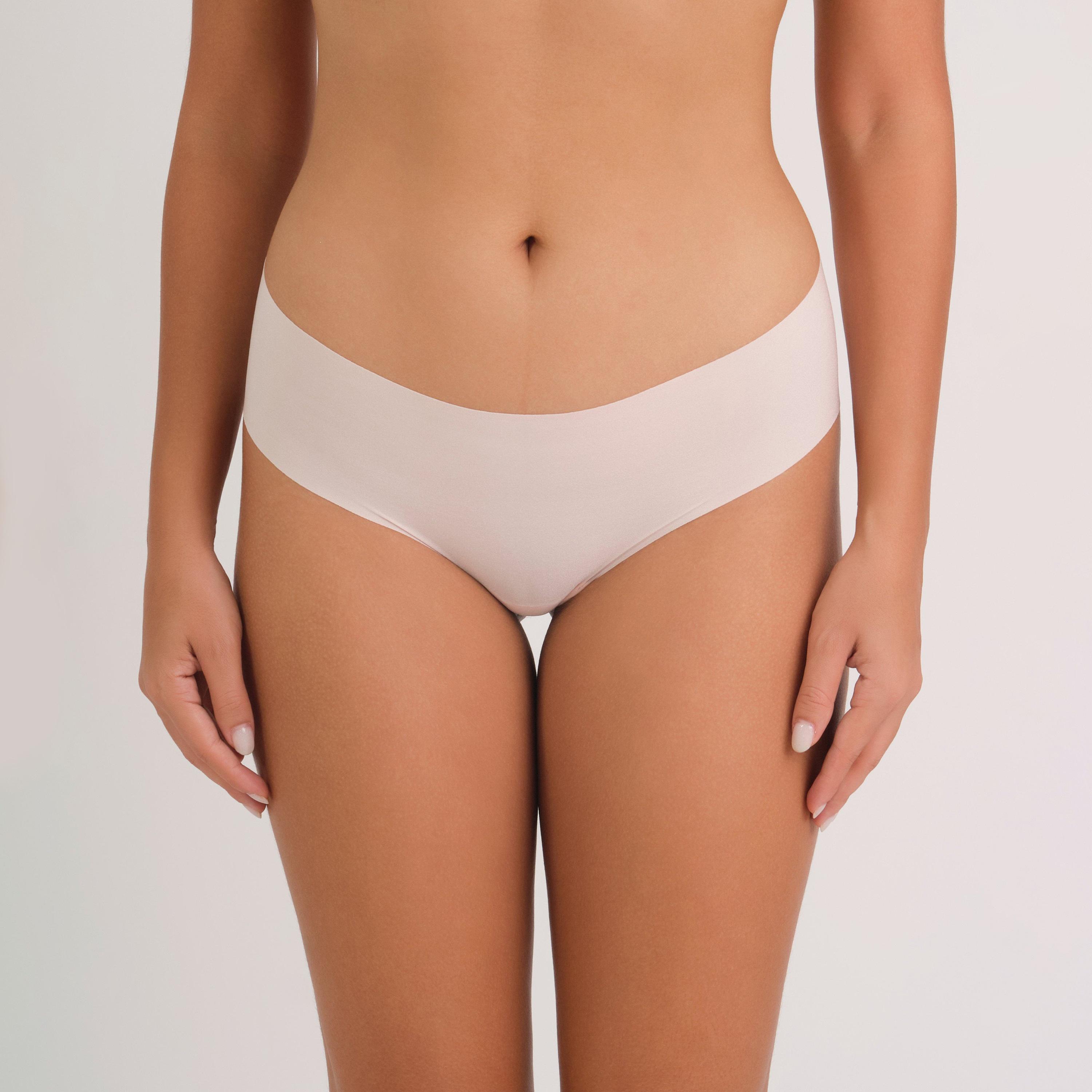 La Senza No Show Light Pink Micro Medium Coverage Women's Cheeky Panties-women-clothing-lingerie-panties-image-1
