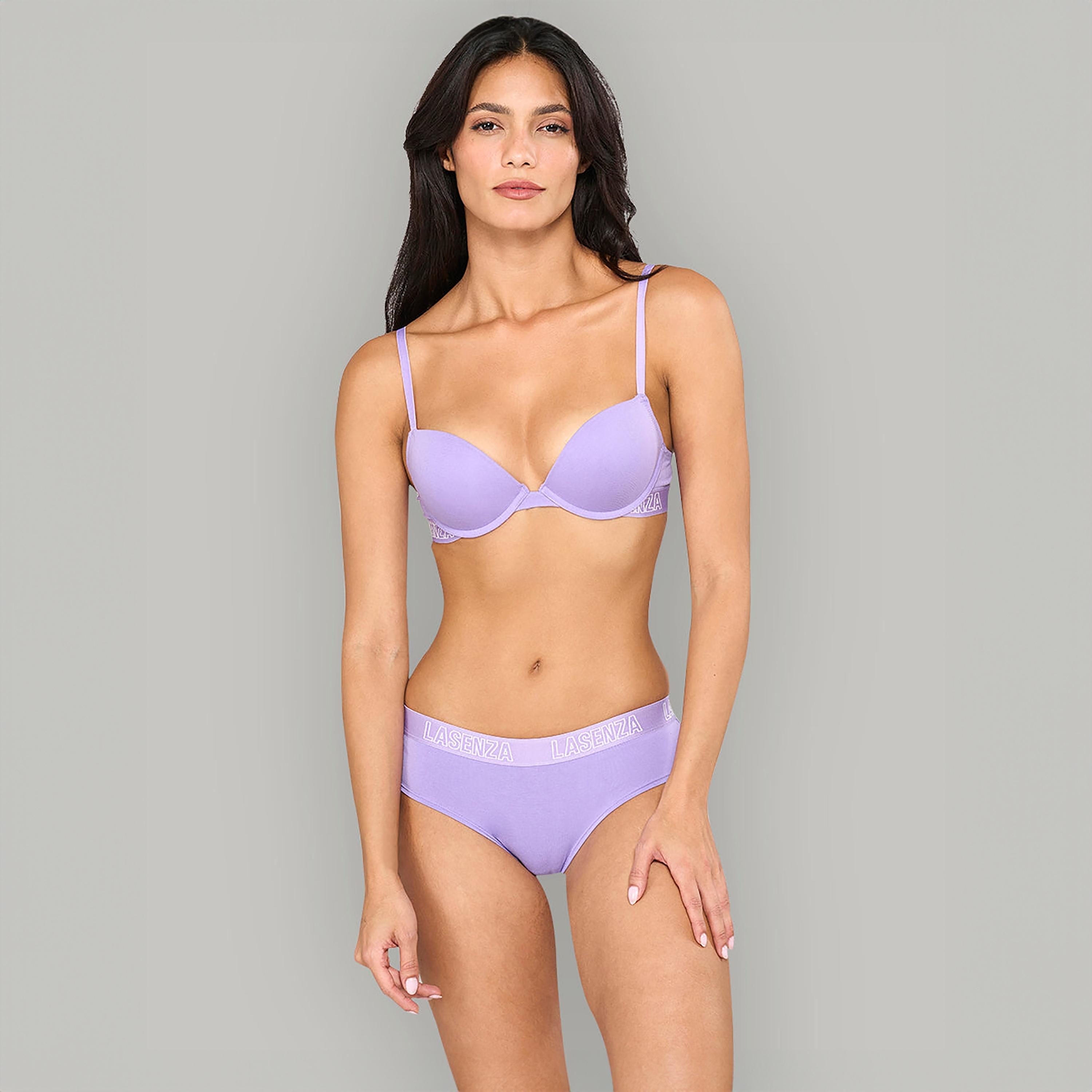 سروال داخلي نسائي هيبيستر بشعار بتغطية كاملة من لا سينزا-women-clothing-lingerie-panties-image-18