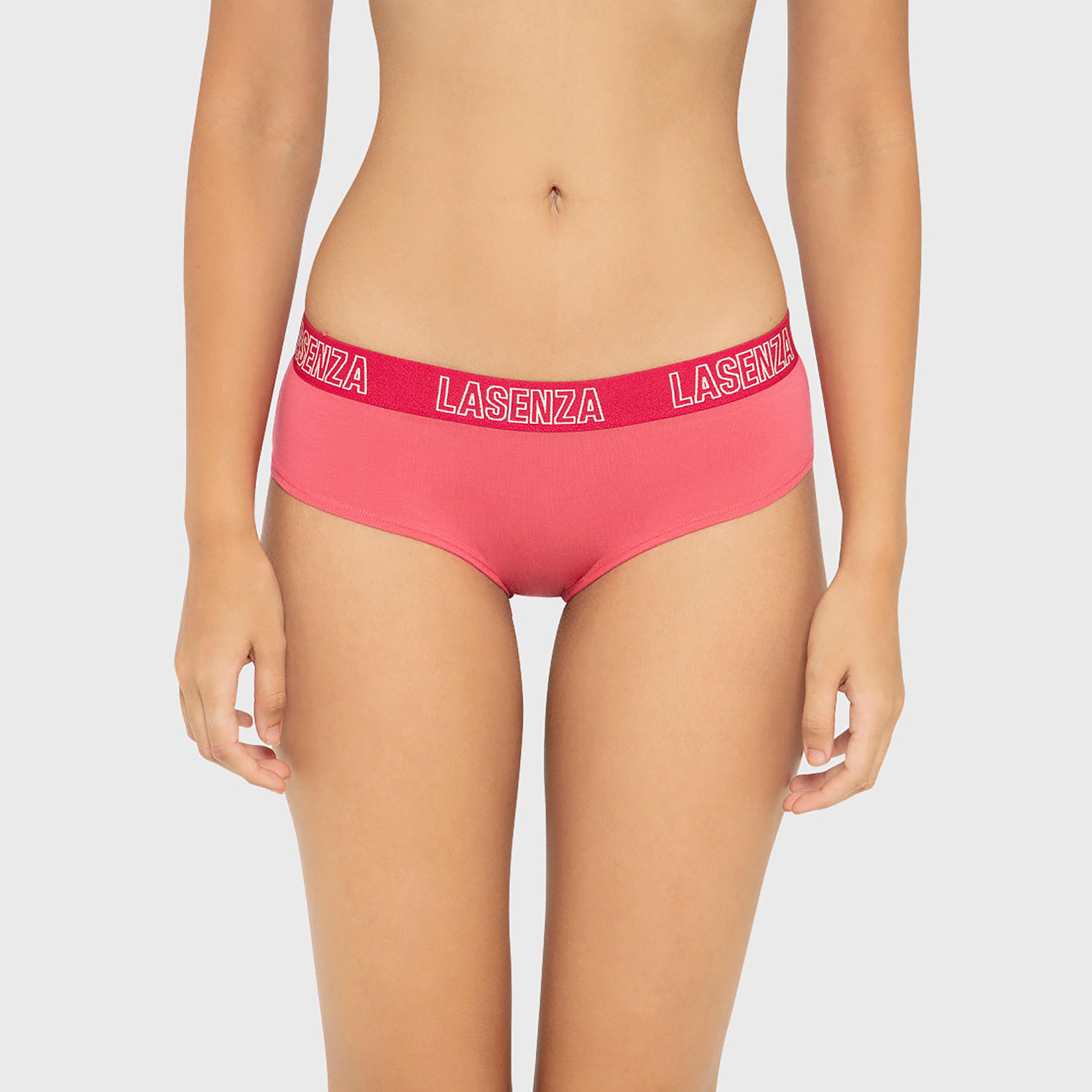 La Senza Trend Remix Red Medium Coverage Women's Hipster Panty-women-clothing-lingerie-panties-image-5