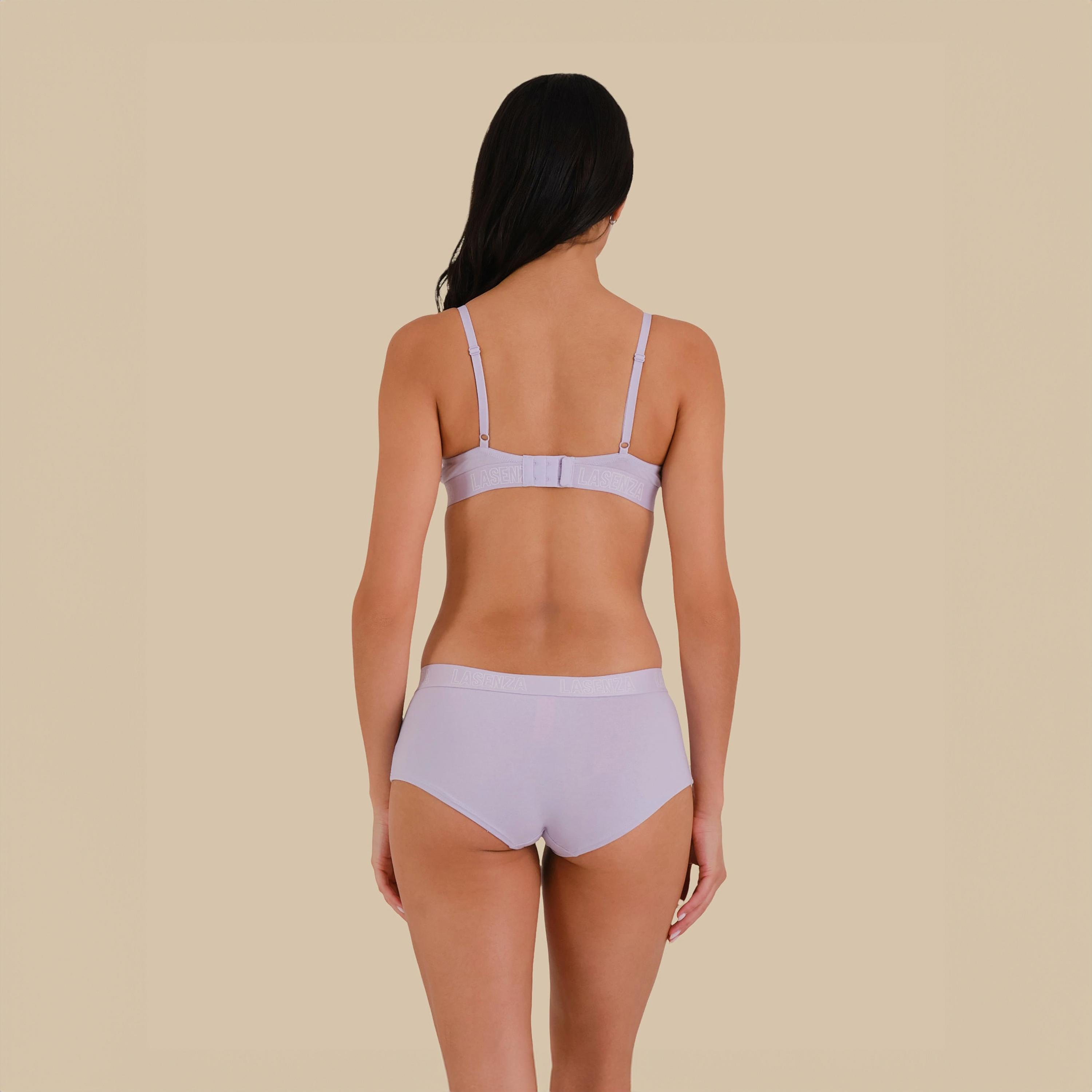 سروال داخلي نسائي بوي شورت بتغطية كاملة بشريط شعار من لا سينزا-women-clothing-lingerie-panties-image-8