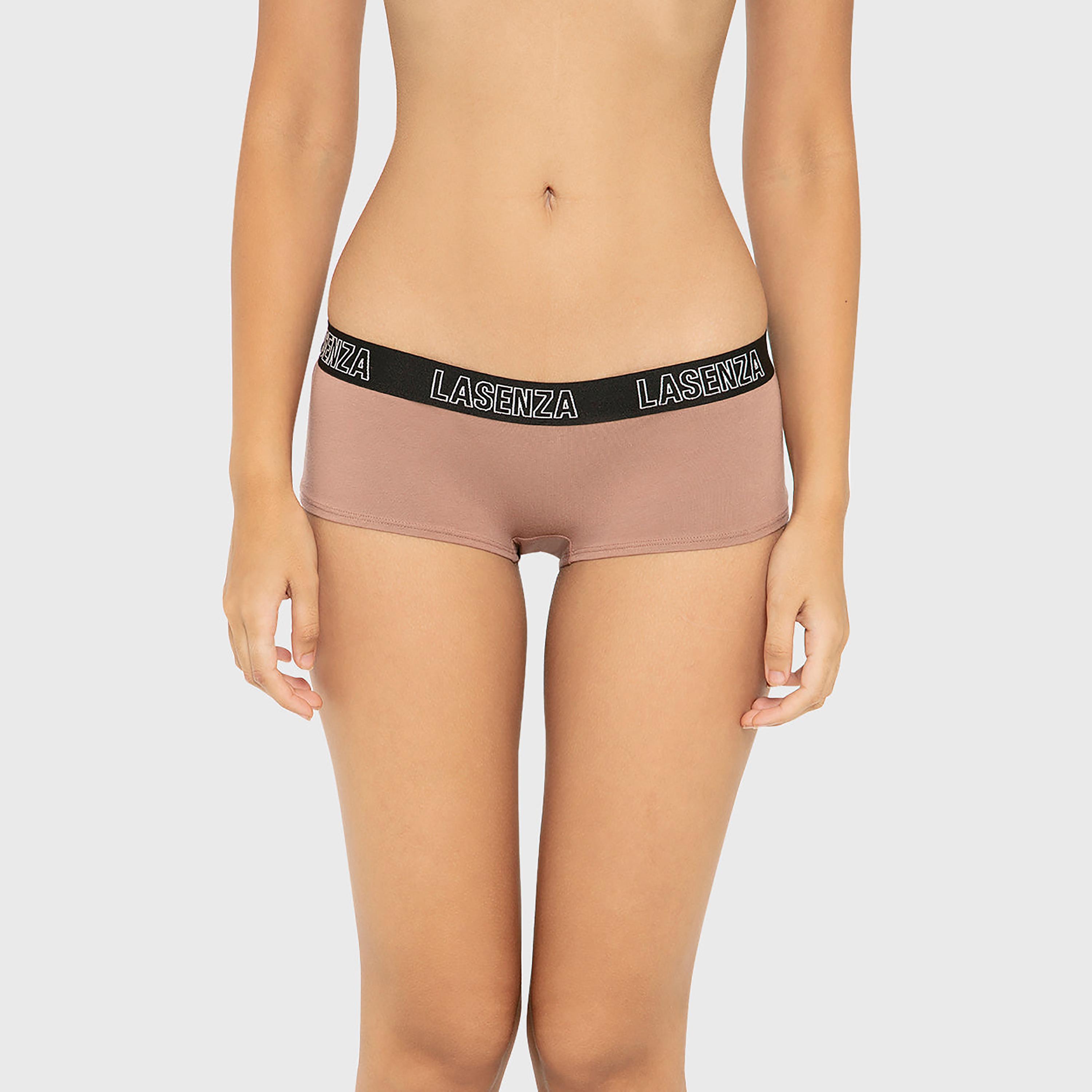 ملابس داخلية نسائية بوي شورت تغطية كاملة قطن من لا سينزا-women-clothing-lingerie-panties-image-27