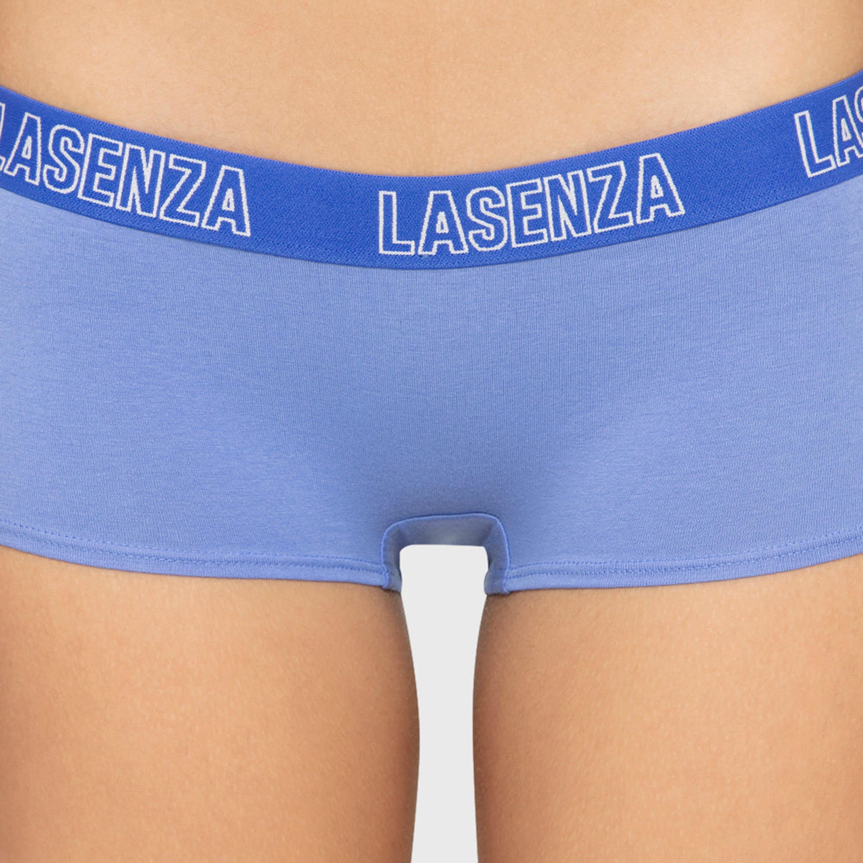 سروال داخلي نسائي "بوي شورت" بخصر مطبوع بشعار الماركة وتغطية كاملة من لا سينزا-women-clothing-lingerie-panties-image-4