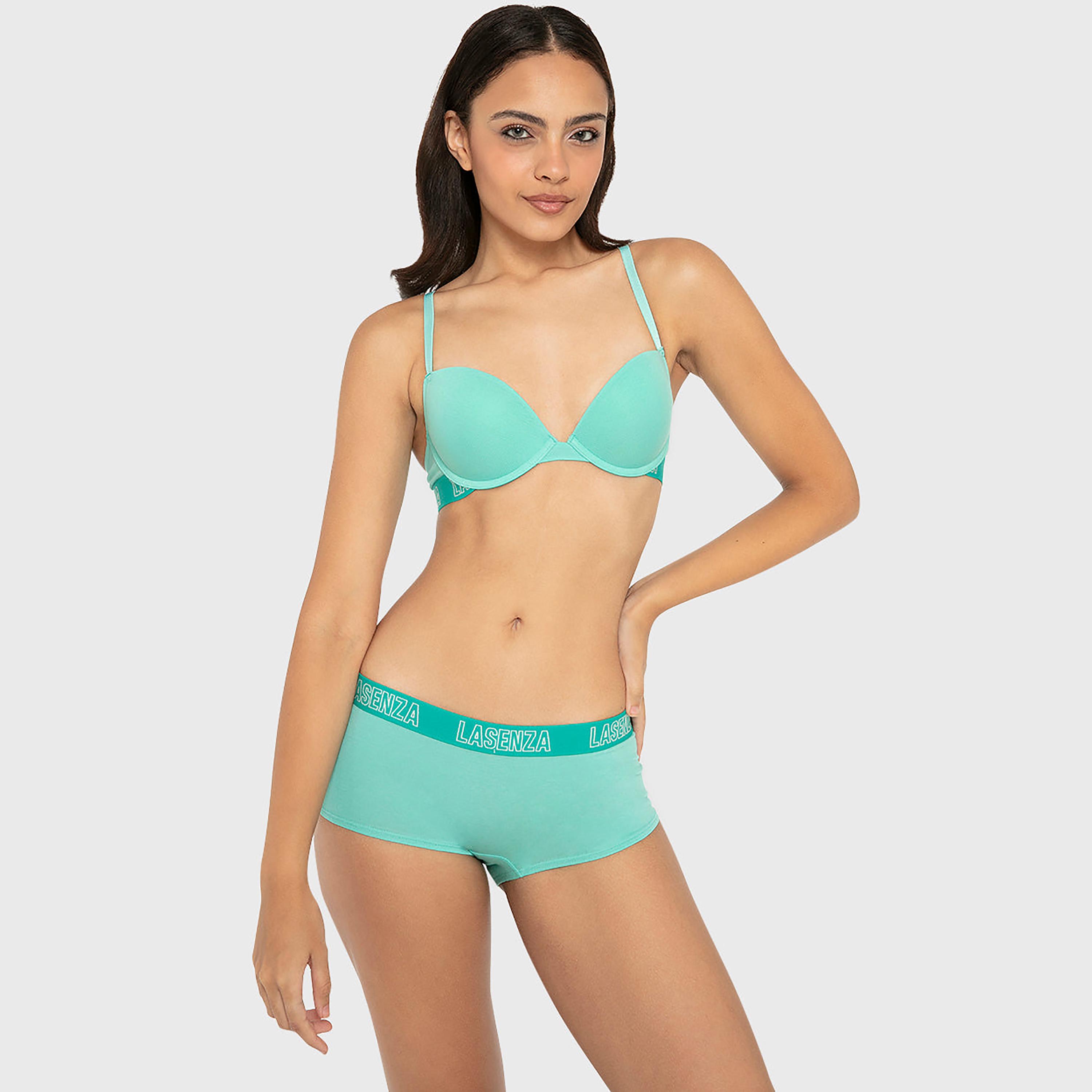 ملابس داخلية نسائية بوي شورت تغطية كاملة قطن من لا سينزا-women-clothing-lingerie-panties-image-40