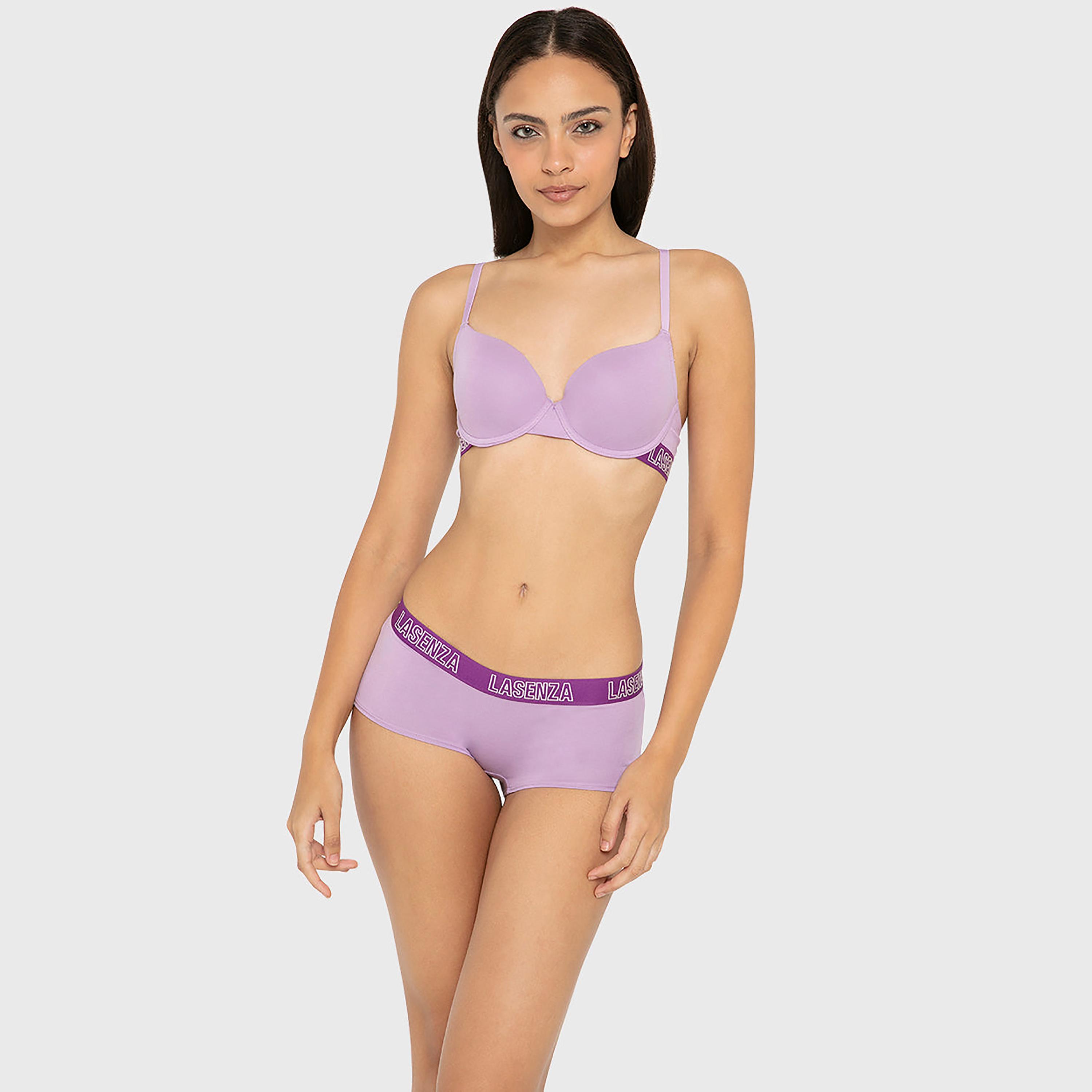 ملابس داخلية نسائية بوي شورت تغطية كاملة قطن من لا سينزا-women-clothing-lingerie-panties-image-24