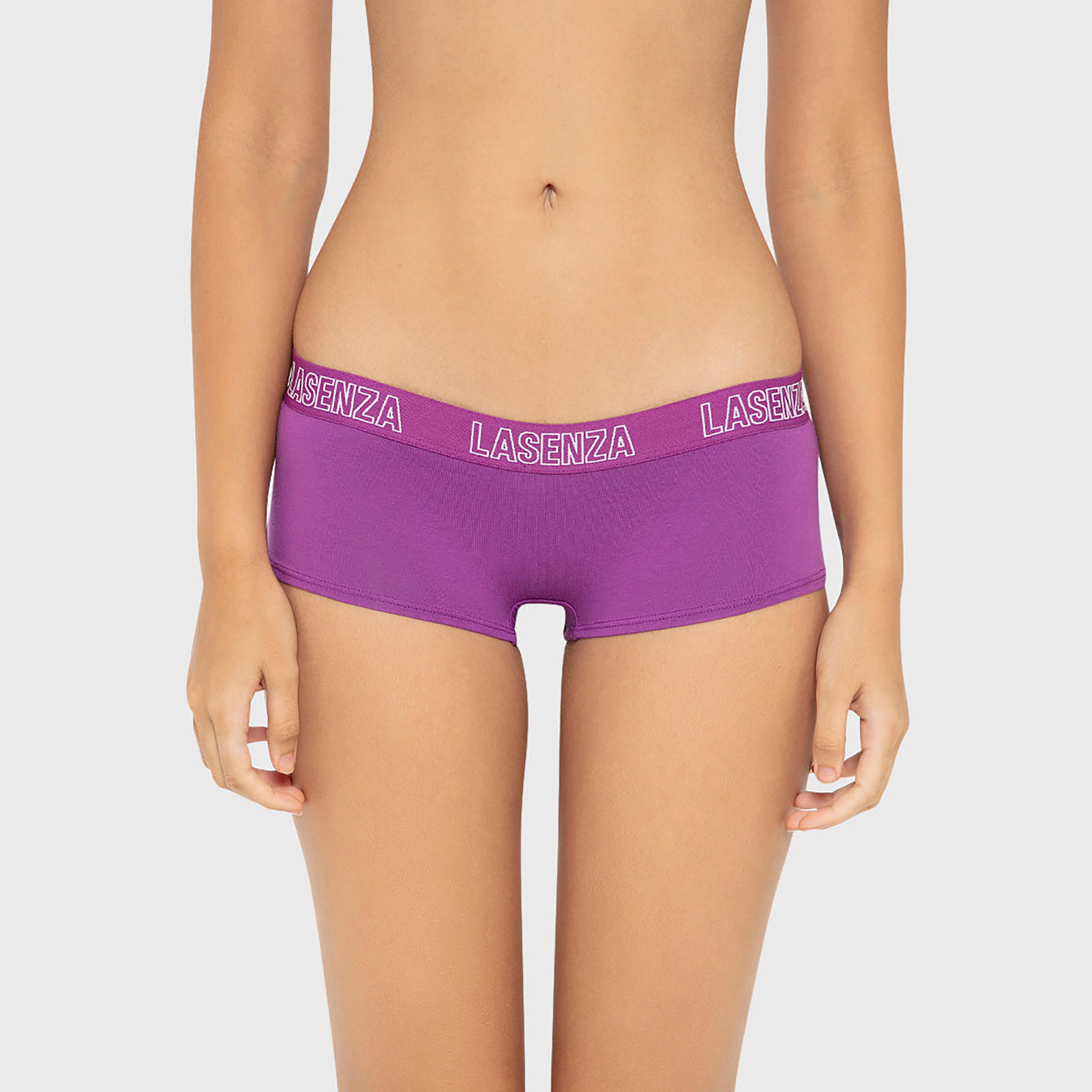 ملابس داخلية نسائية بوي شورت تغطية كاملة قطن من لا سينزا-women-clothing-lingerie-panties-image-35