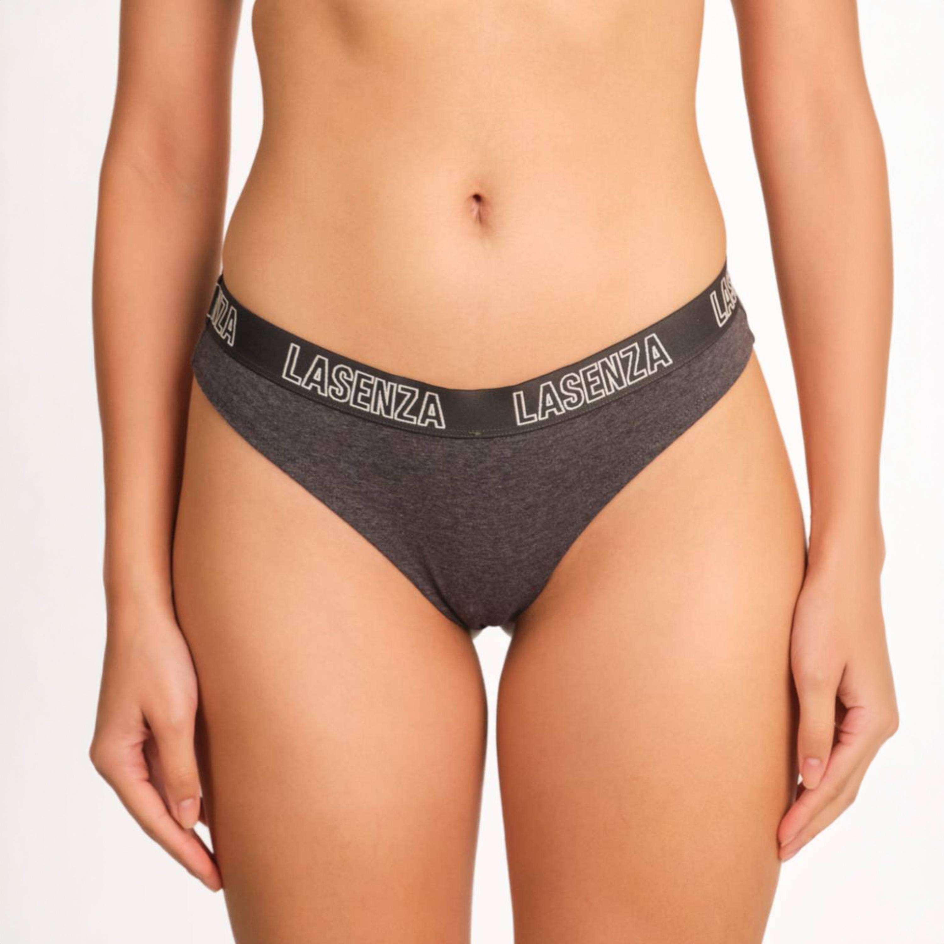 La Senza Trendy Plain Low Coverage Women's Thong Panty-women-clothing-lingerie-panties-image-1