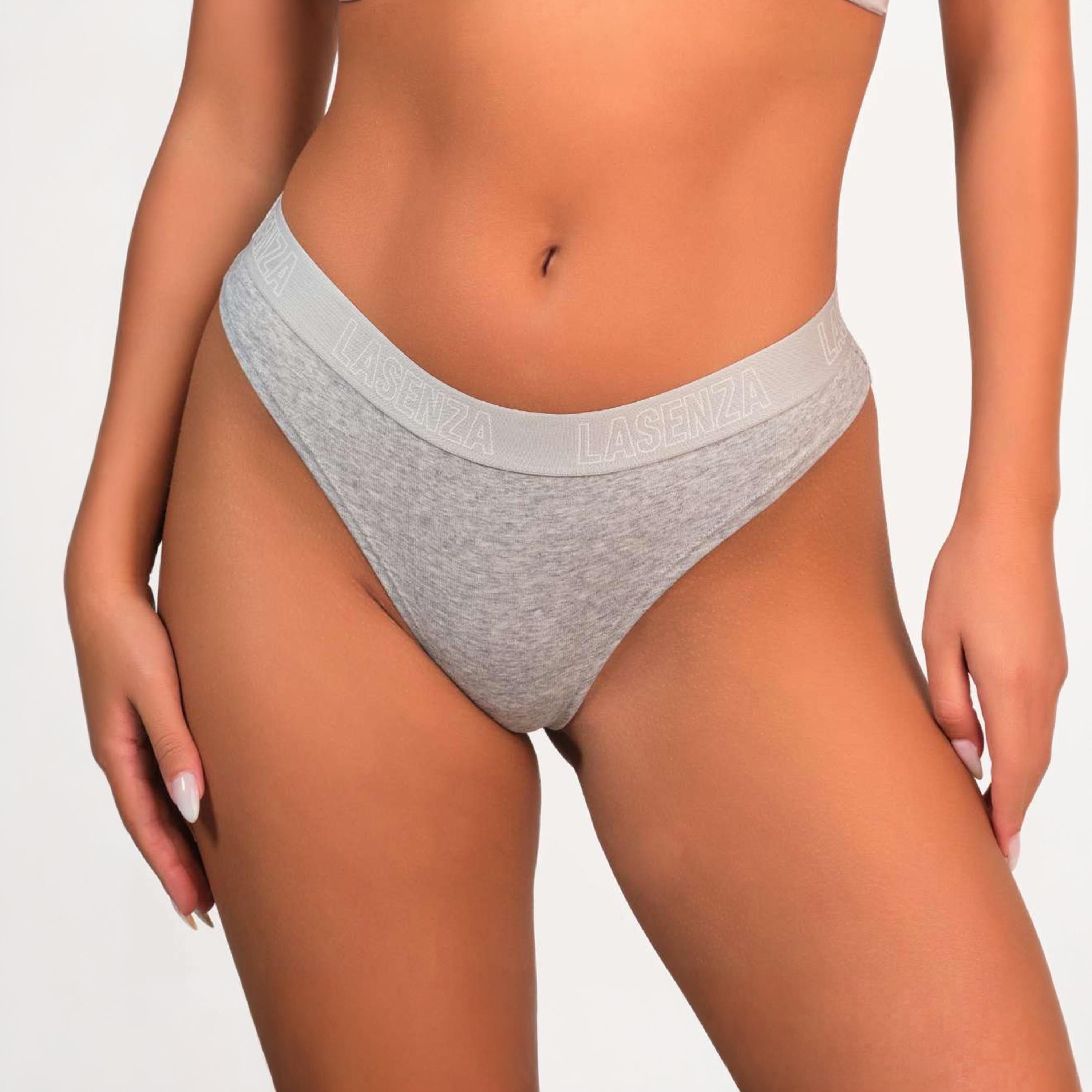La Senza Trendy Plain Low Coverage Women's Thong Panty-women-clothing-lingerie-panties-image-1
