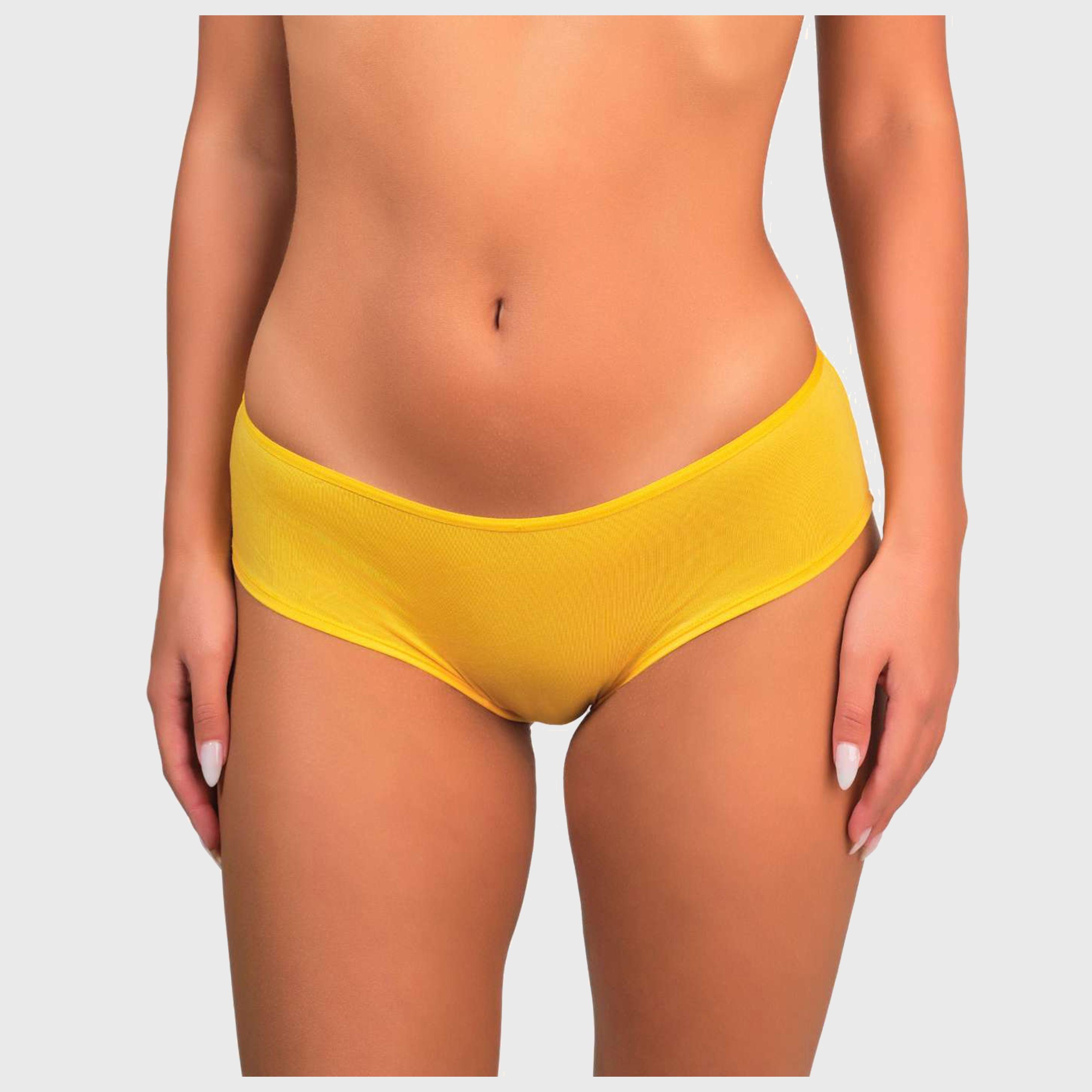 La Senza Trendy Yellow Full Coverage Women's Hipster Panties-women-clothing-lingerie-panties-image-1