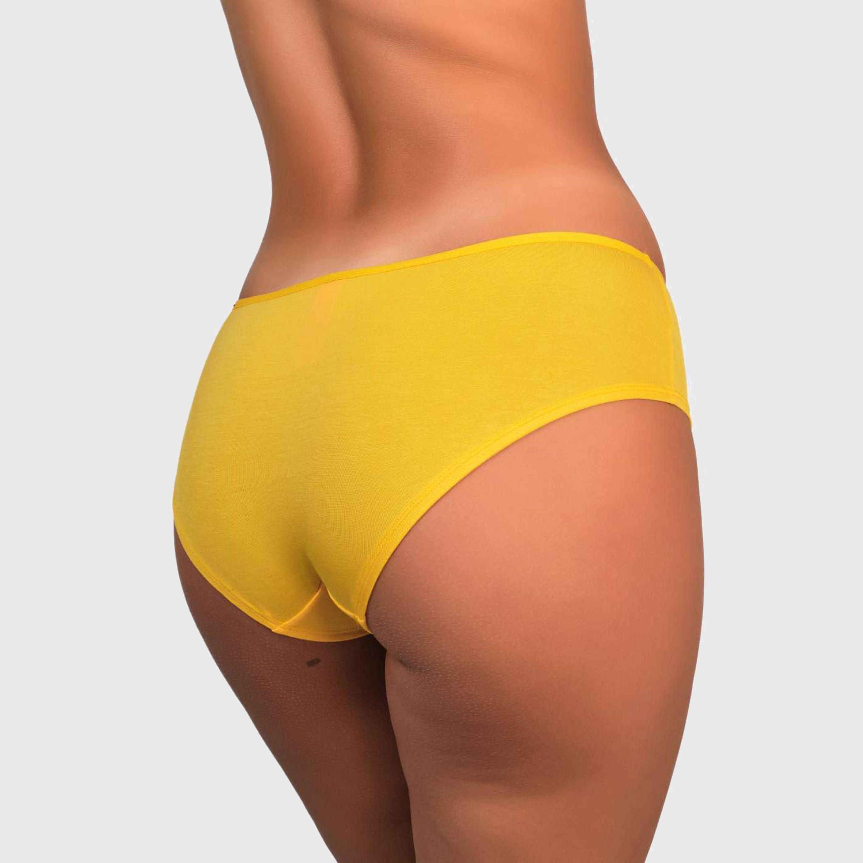 La Senza Trendy Yellow Full Coverage Women's Hipster Panties-women-clothing-lingerie-panties-image-3