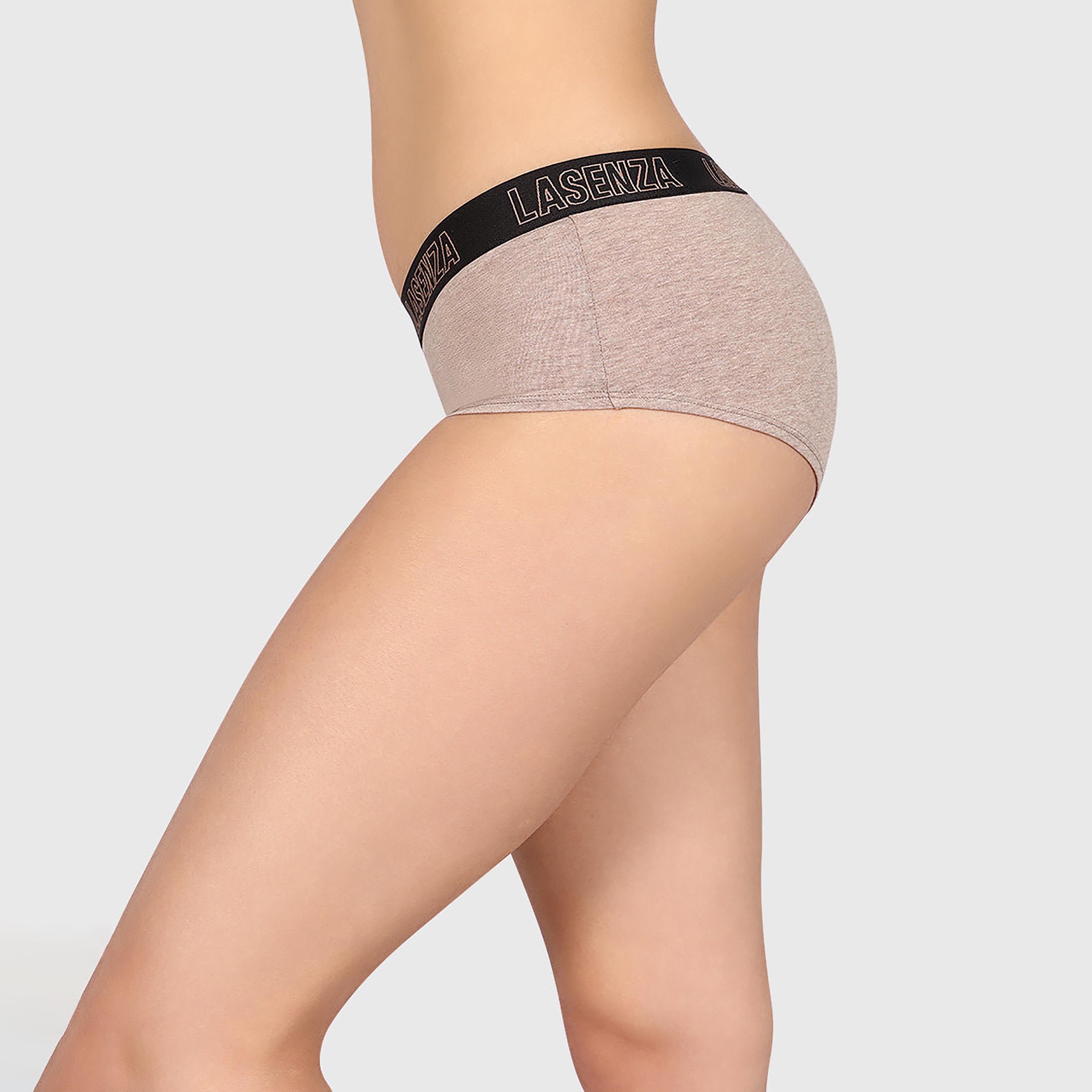 ملابس داخلية نسائية بوي شورت تغطية كاملة هيذر رمادي من لا سينزا-women-clothing-lingerie-panties-image-12
