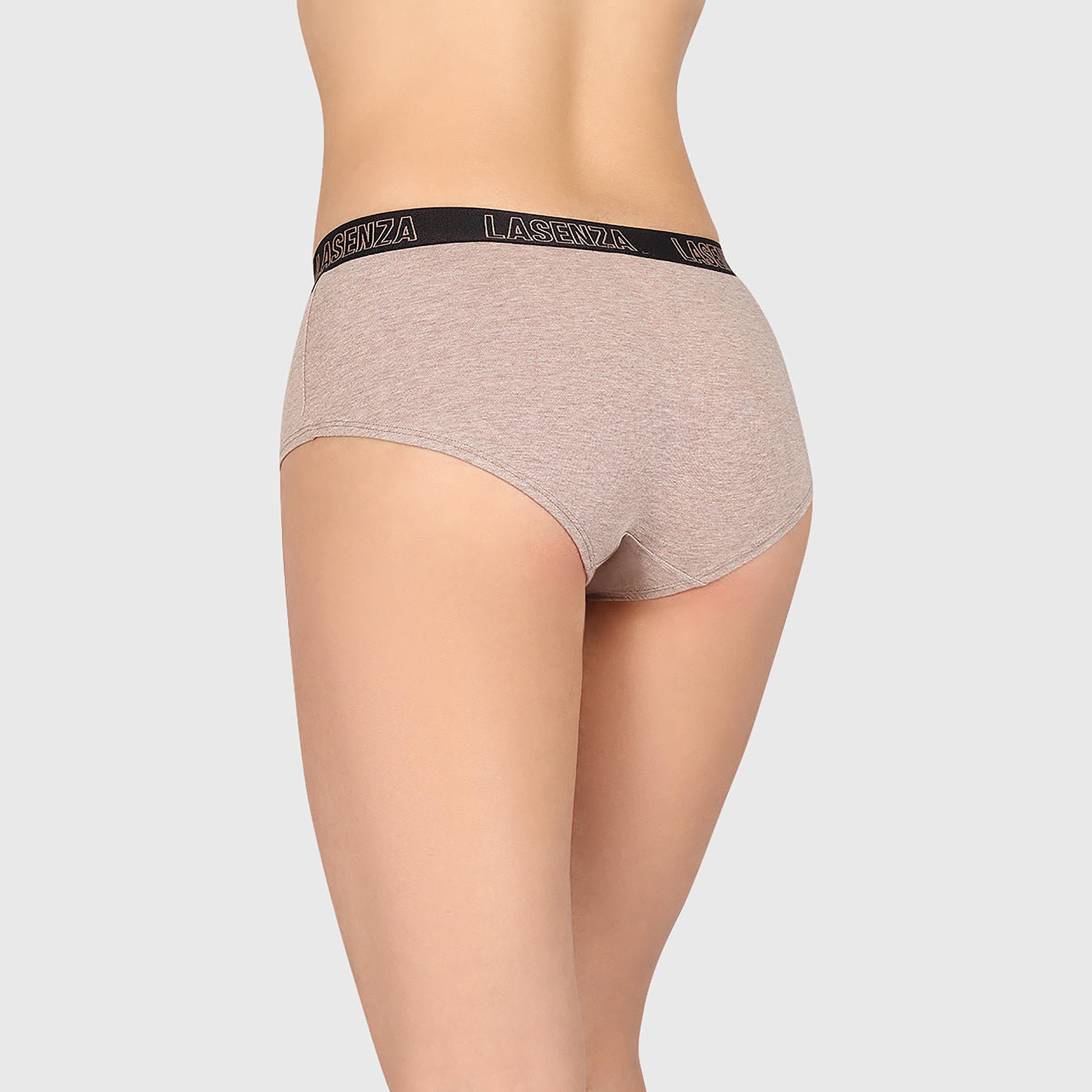 ملابس داخلية نسائية بوي شورت تغطية كاملة هيذر رمادي من لا سينزا-women-clothing-lingerie-panties-image-13