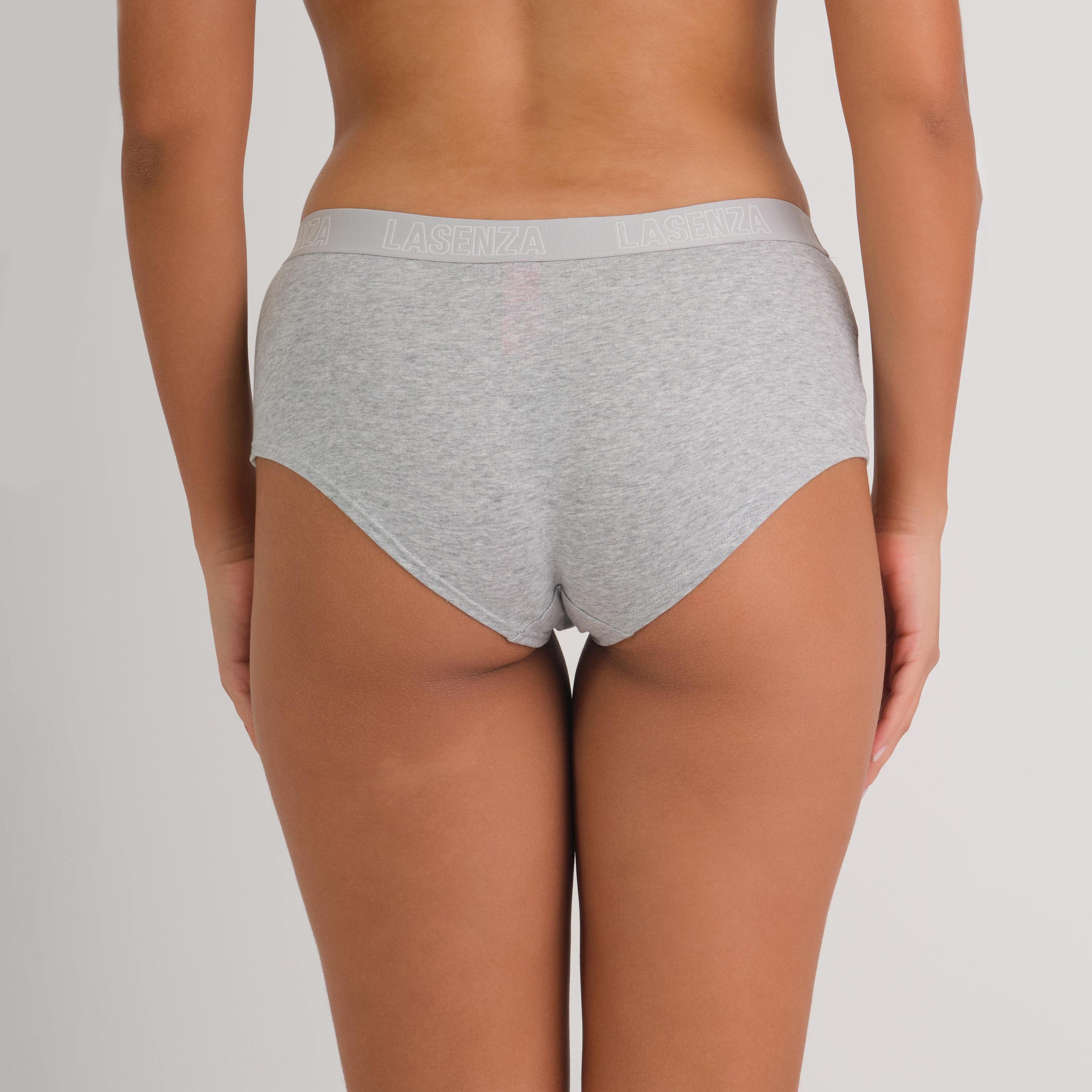 ملابس داخلية نسائية بوي شورت تغطية كاملة هيذر رمادي من لا سينزا-women-clothing-lingerie-panties-image-3