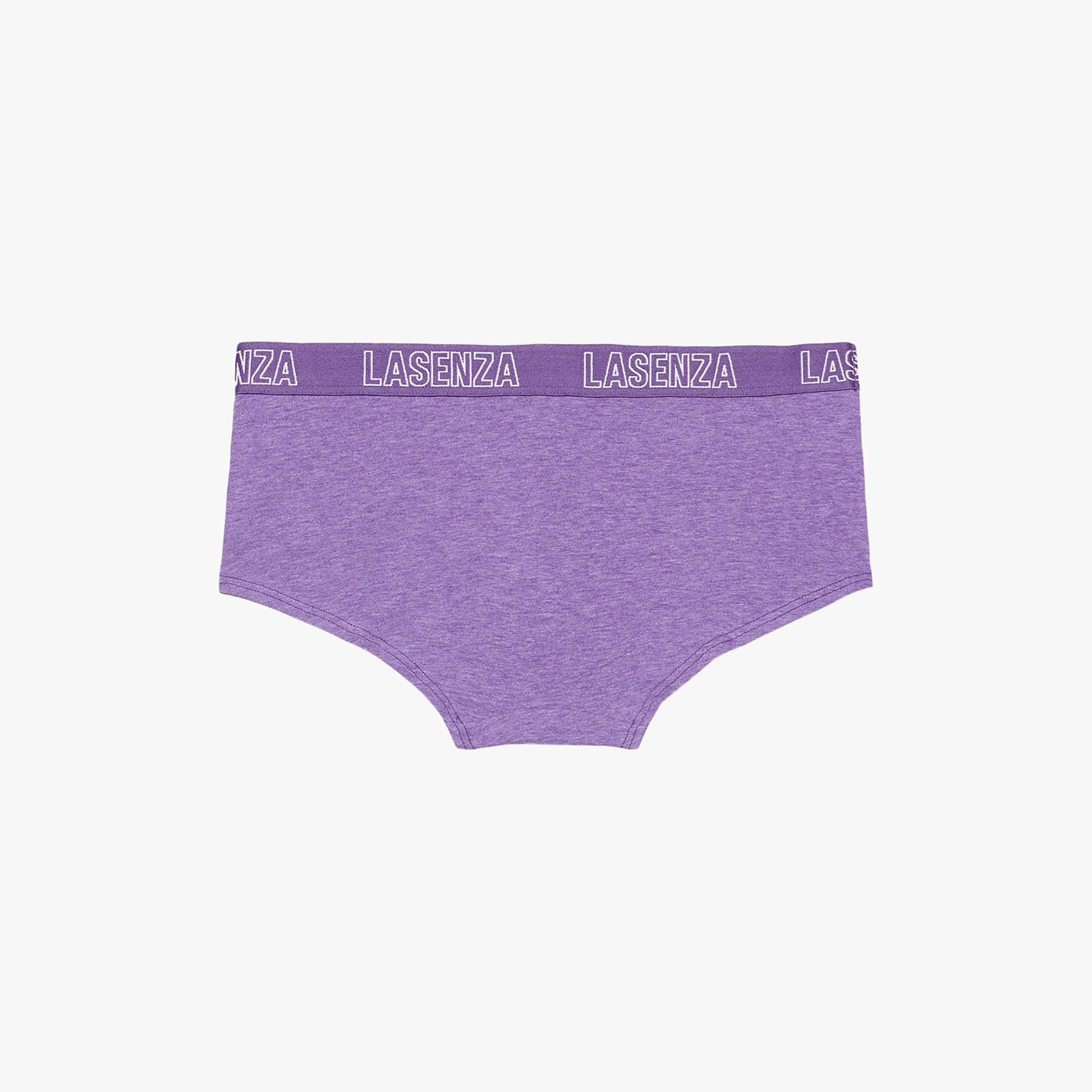 ملابس داخلية نسائية بوي شورت تغطية كاملة هيذر رمادي من لا سينزا-women-clothing-lingerie-panties-image-9