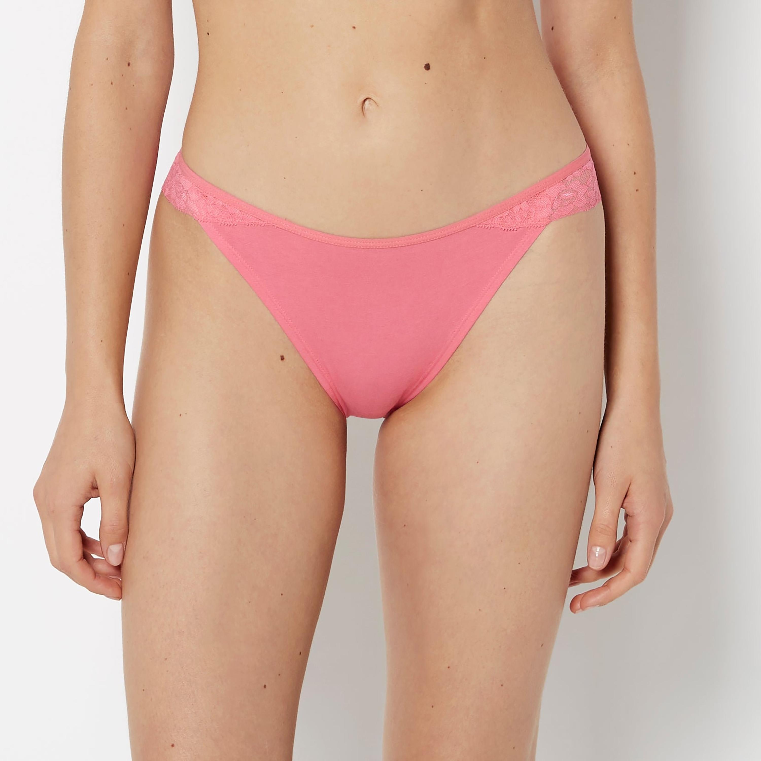 La Senza Trend Remix Pink Low Coverage Women's Cheeky Panties-women-clothing-lingerie-panties-image-1