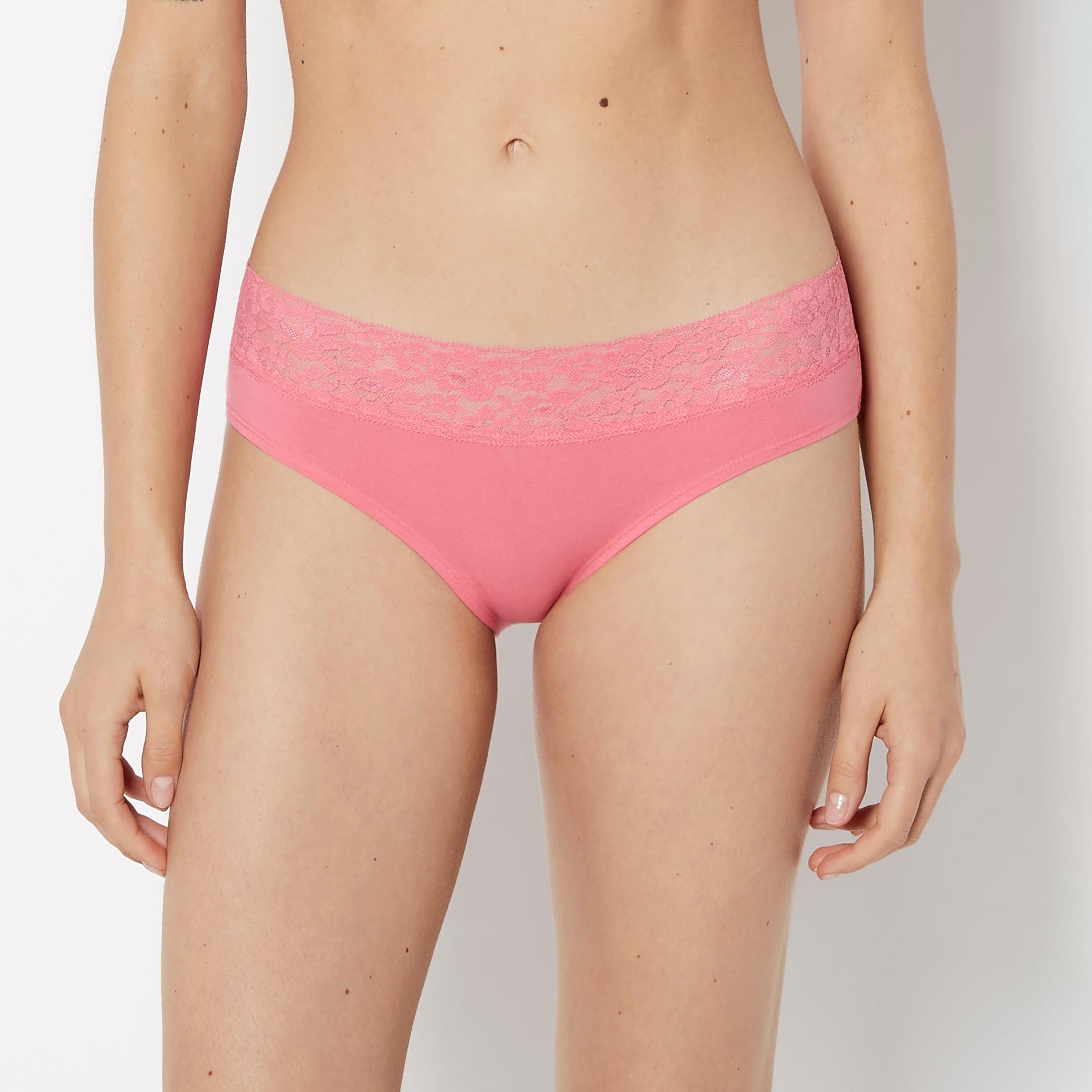 La Senza Trend Remix Pink Medium Coverage Women's Hipster Panties-women-clothing-lingerie-panties-image-1
