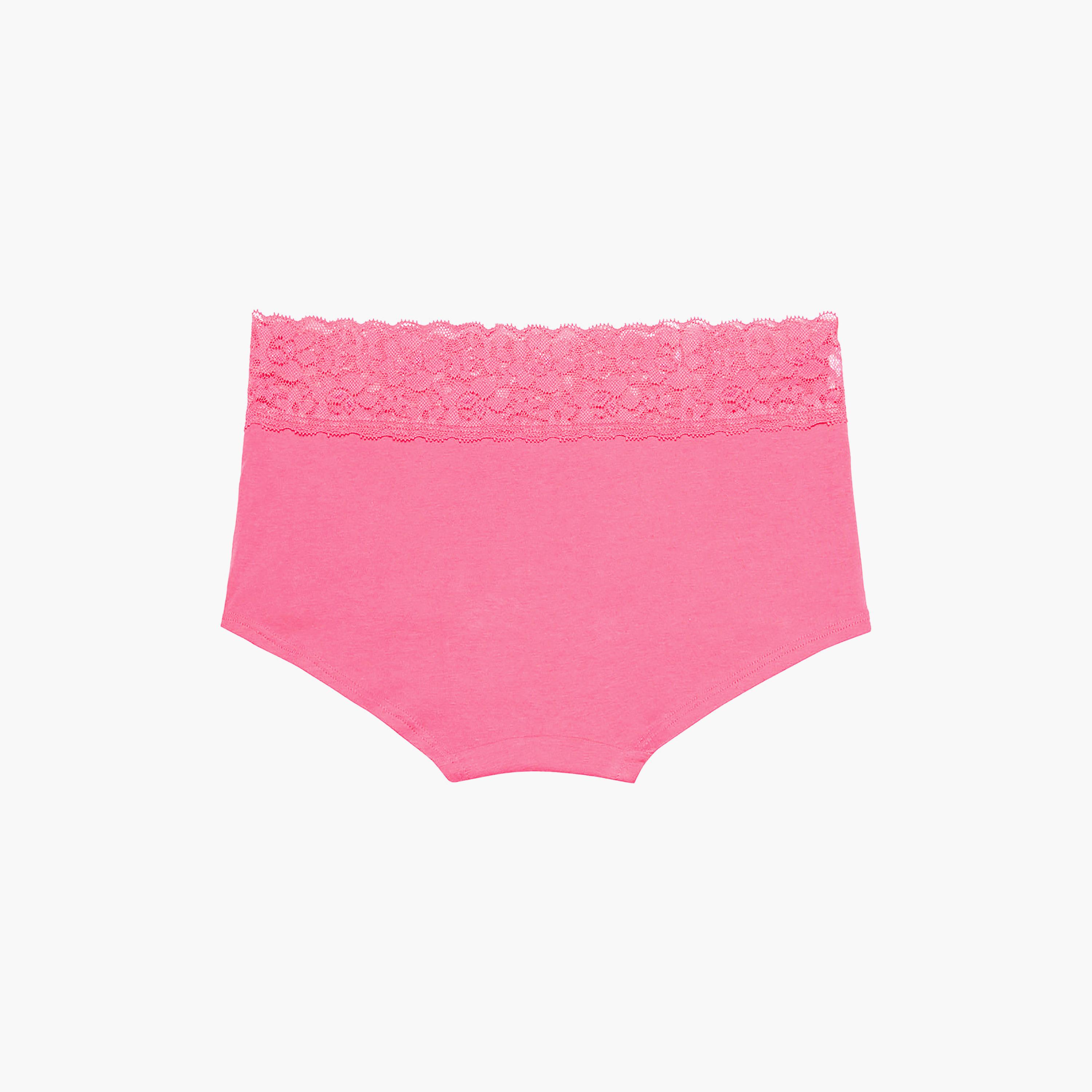 سروال داخلي نسائي "بوي شورت" تغطية كاملة "تريند ريمكس" - وردي من لا سنزا-women-clothing-lingerie-panties-image-5