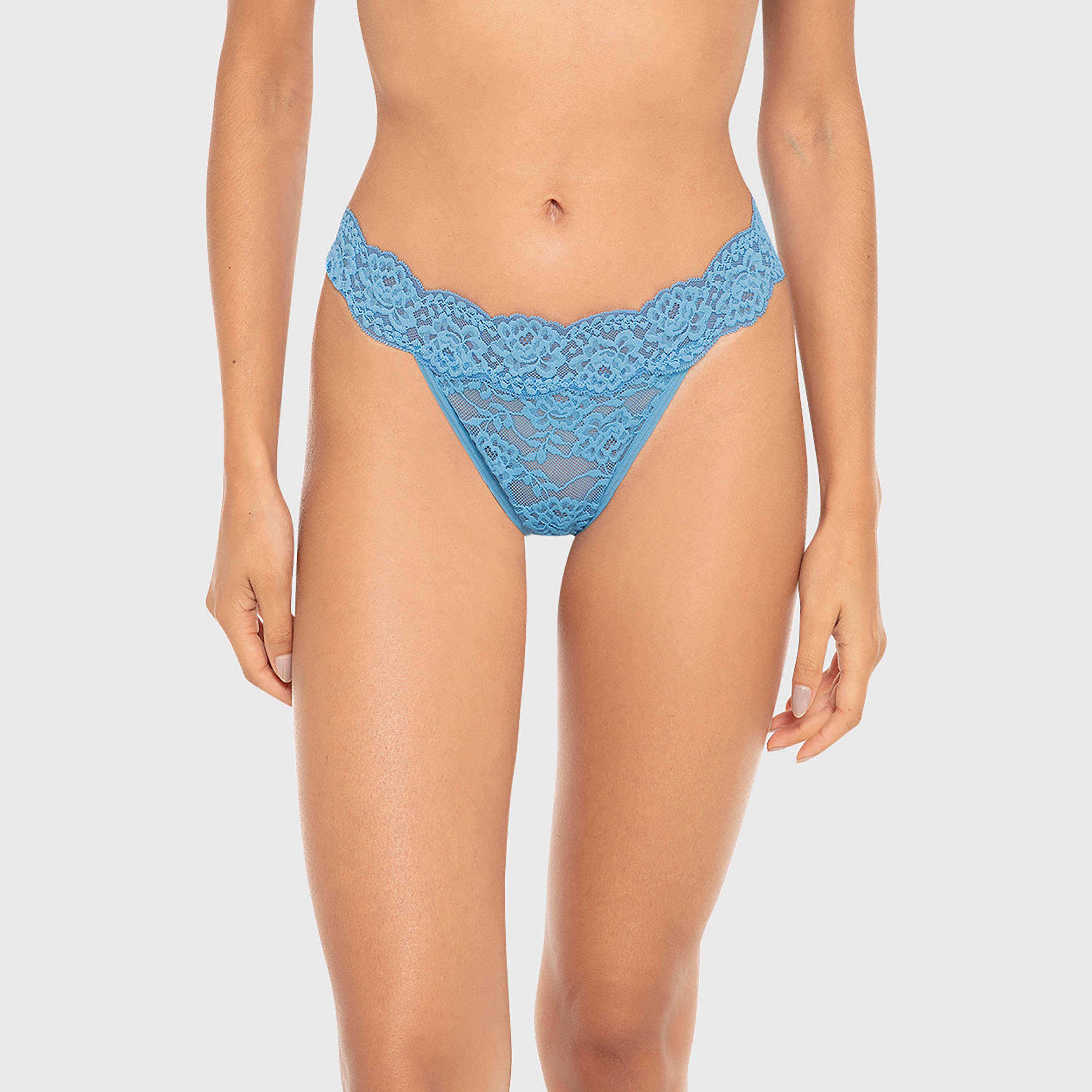 La Senza Lace Low Coverage Women's Thong Panty-women-clothing-lingerie-panties-image-1