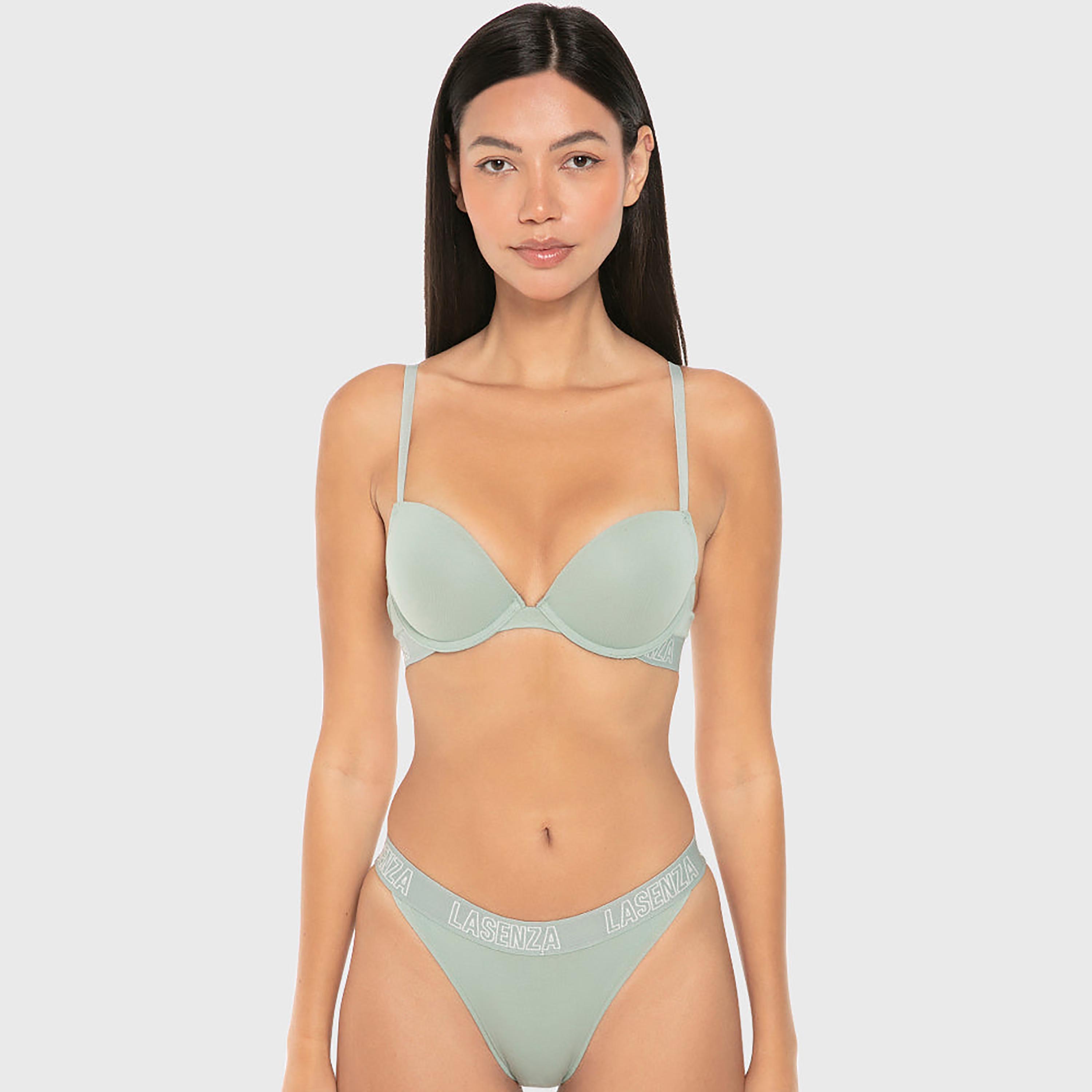 La Senza Trendy Nude Cotton Medium Coverage Women's Cheeky Panties-women-clothing-lingerie-panties-image-2