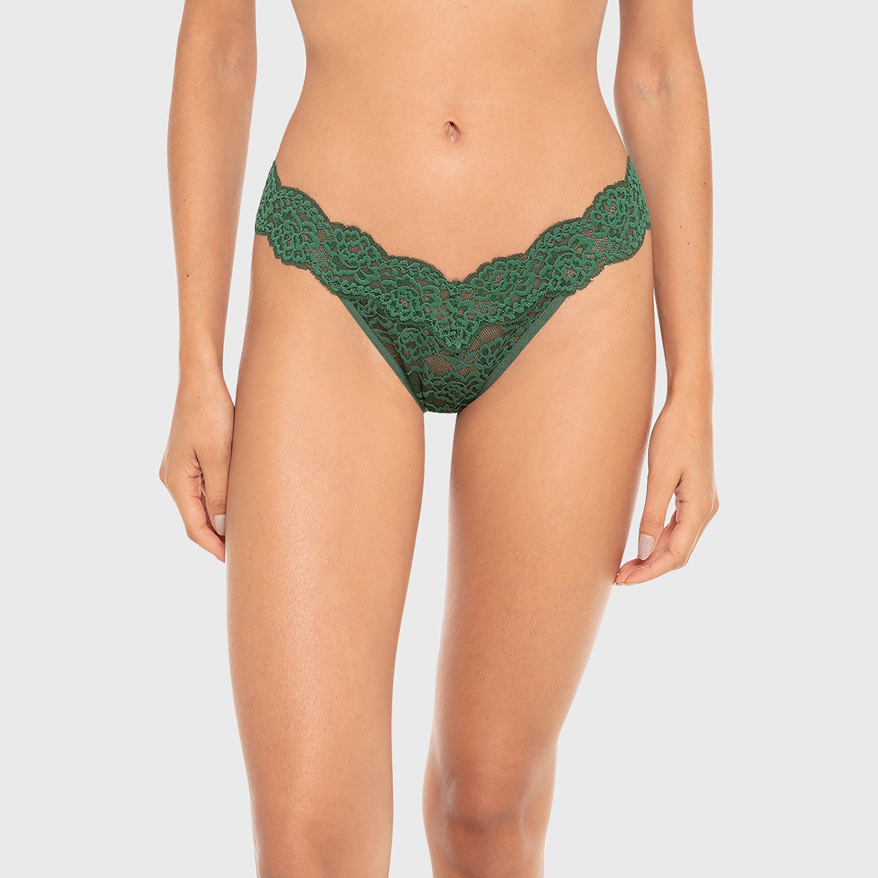 La Senza Remix Lace Medium Coverage Women's Bikini Panty-women-clothing-lingerie-panties-image-1