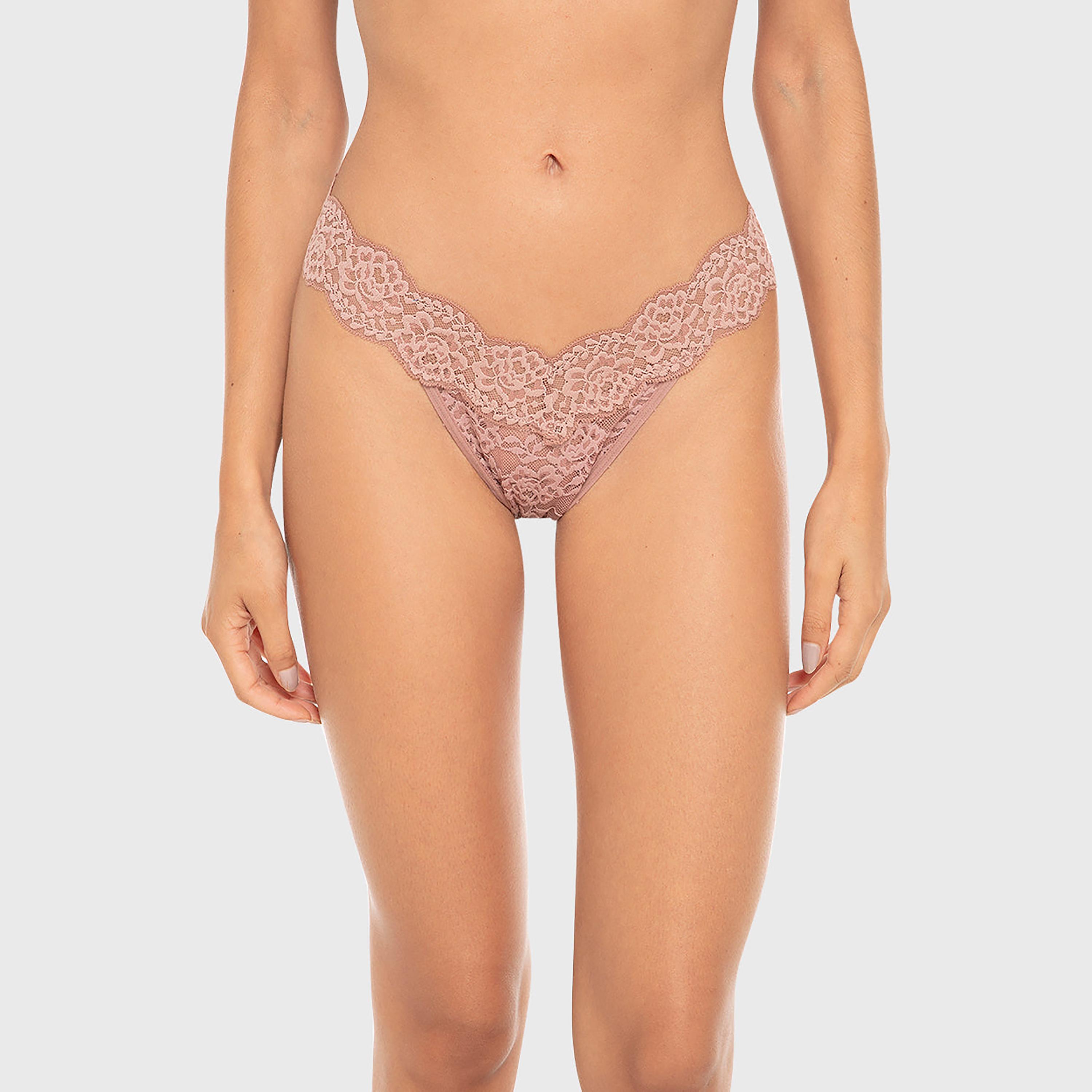 La Senza Remix Lace Medium Coverage Women's Bikini Panty-women-clothing-lingerie-panties-image-1