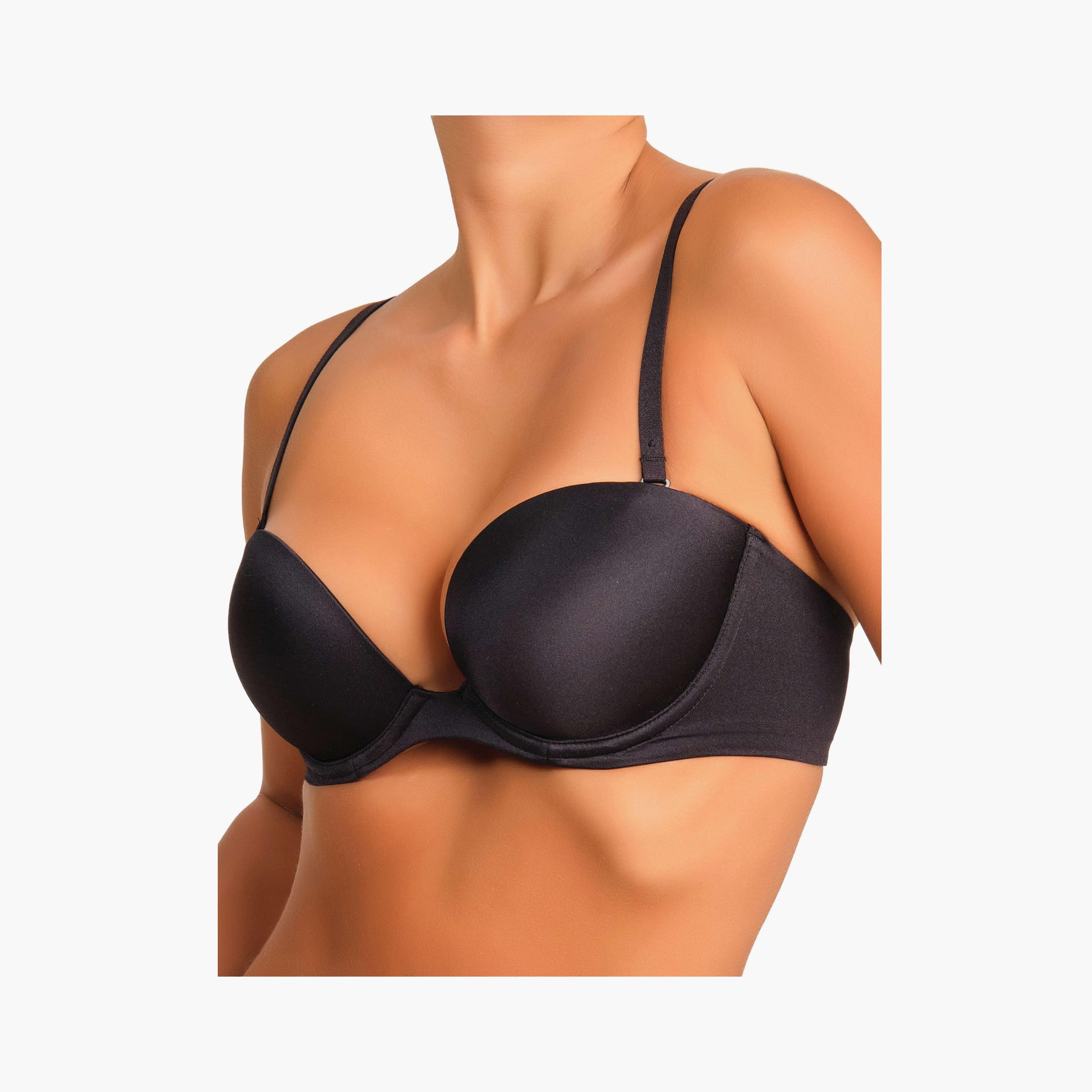 La Senza Wired High Support Padded Women's Double Push-Up Plunge Bra-women-clothing-lingerie-bras-image-2